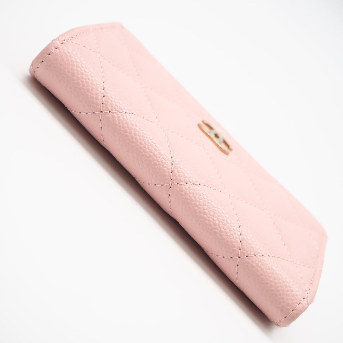 Chanel Matelasse Pink Grained Calfskin Coin Purse/Coin Case (Pre-Owned)