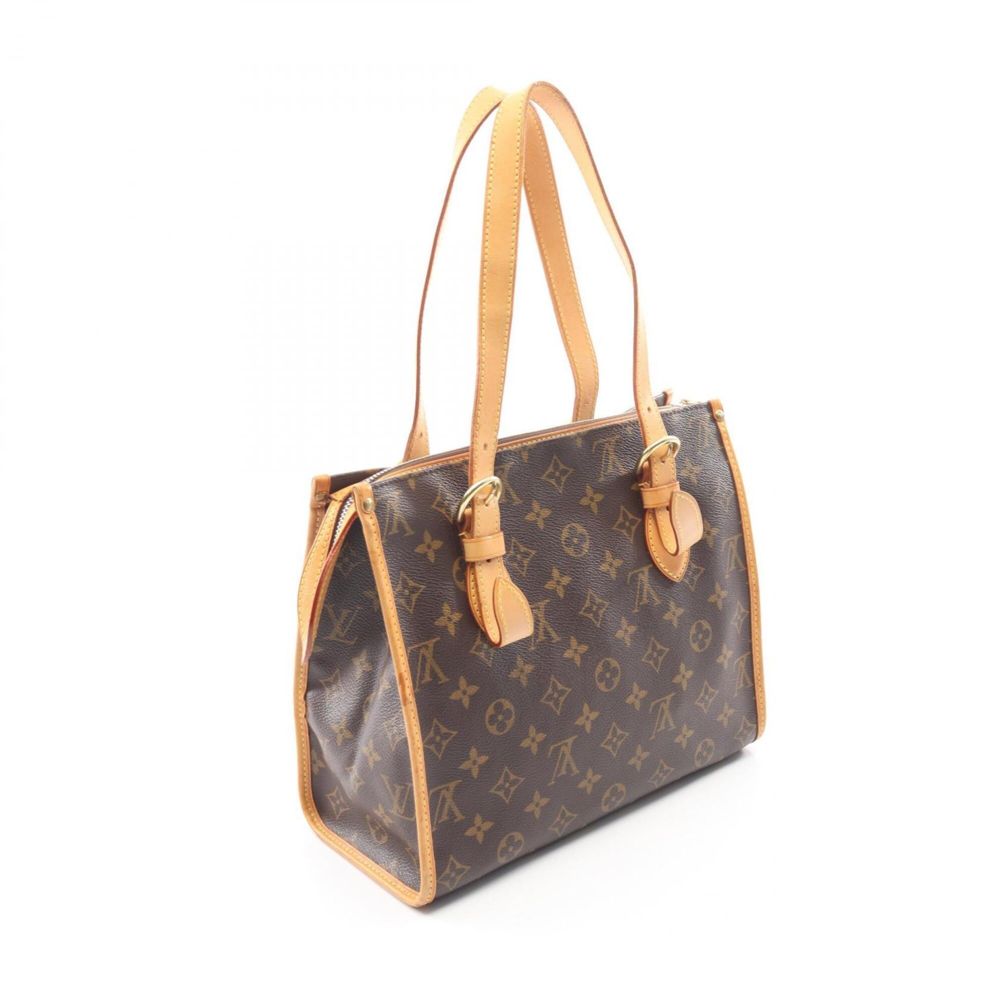 Louis Vuitton Brown Coated Canvas Pvc Monogram Leather Handbag Tote Bag (Pre-Owned)