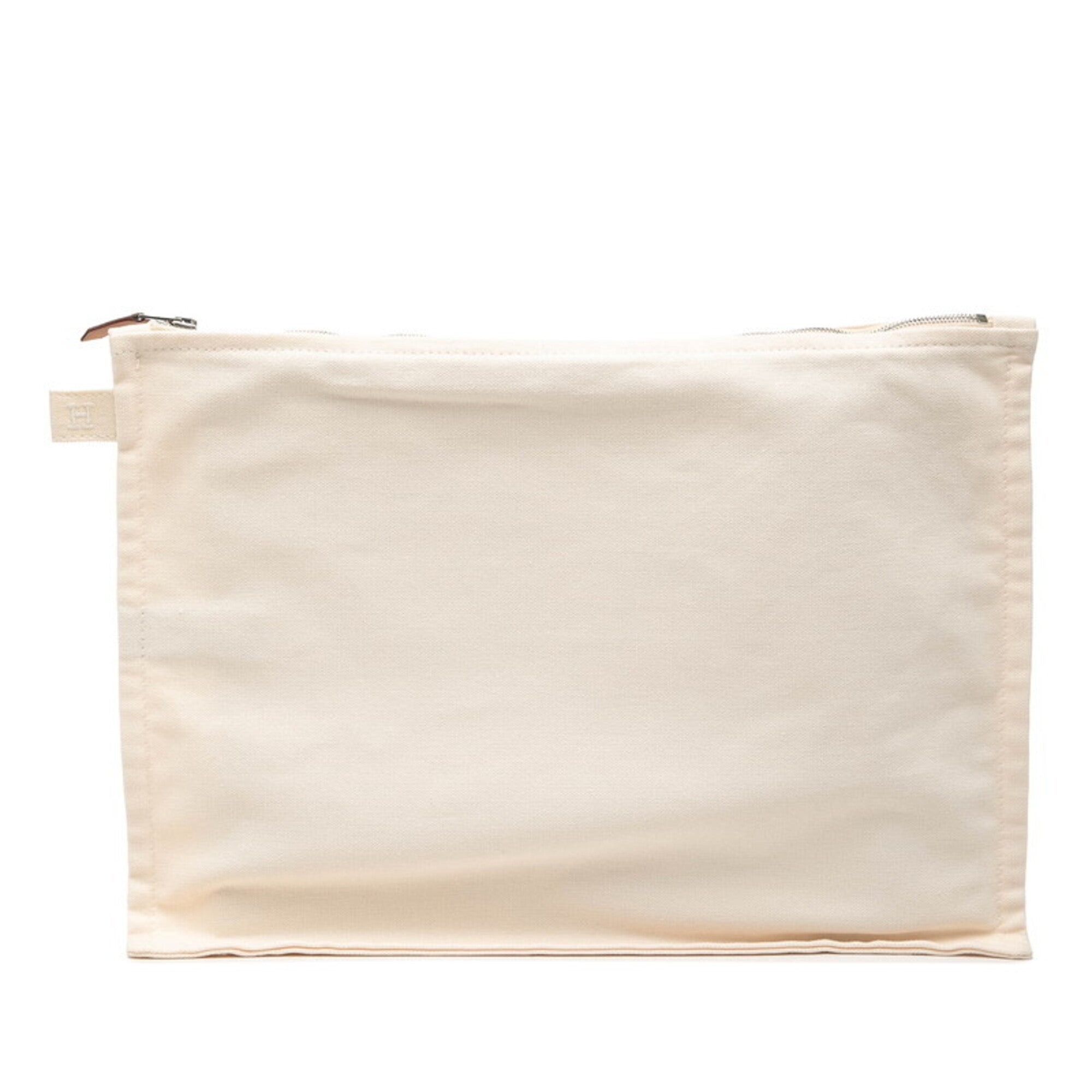 Hermes Ivory Cotton Handbag (Pre-Owned)