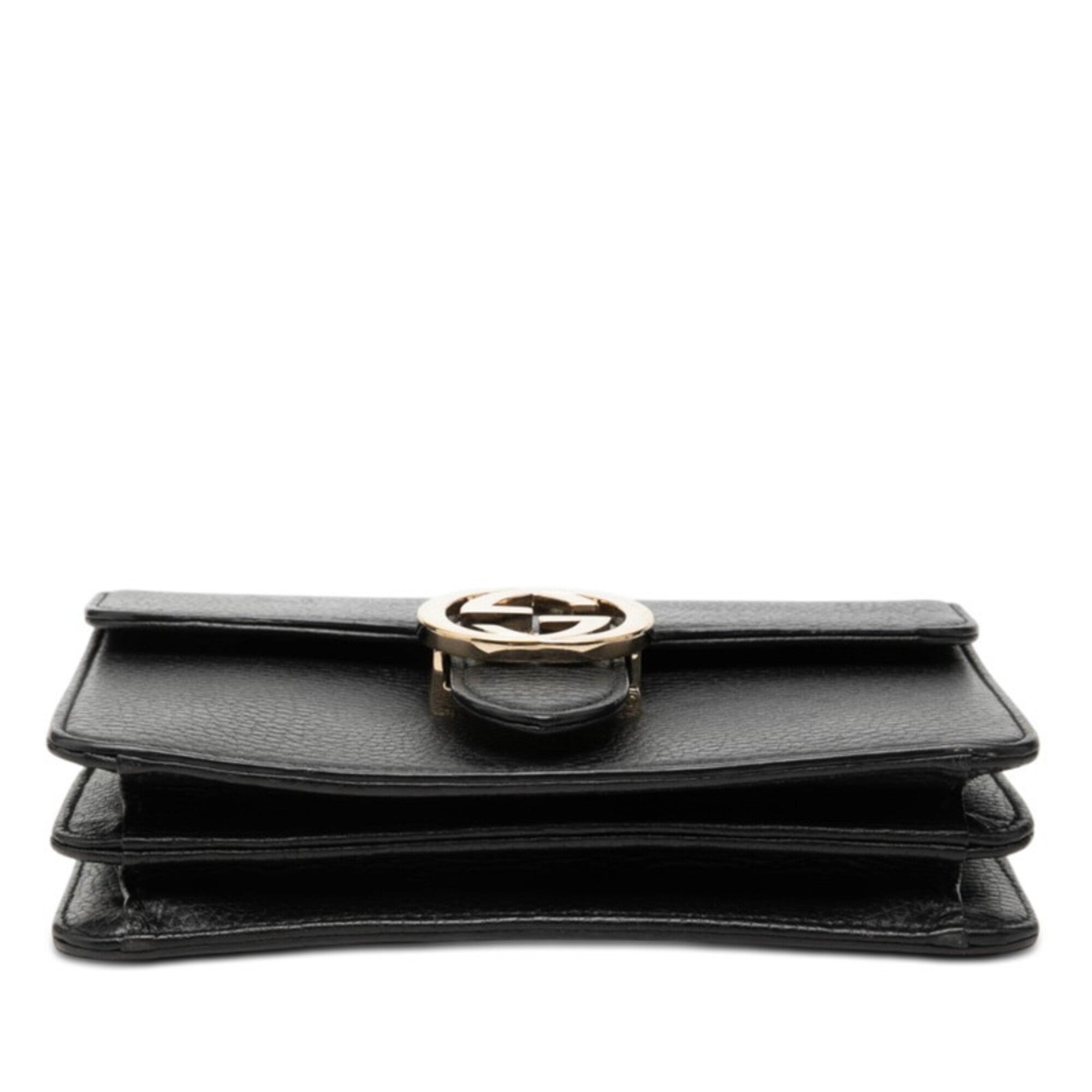 Gucci Black Leather Shoulder Bag (Pre-Owned)