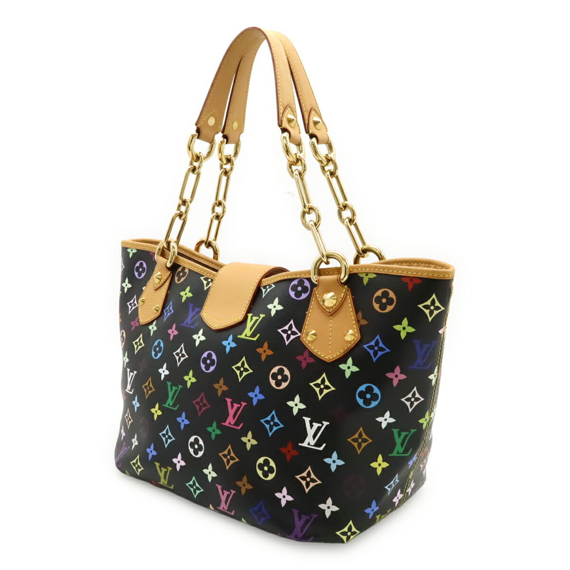 Louis Vuitton Noir Pvc Shoulder Bag Tote Bag (Pre-Owned)