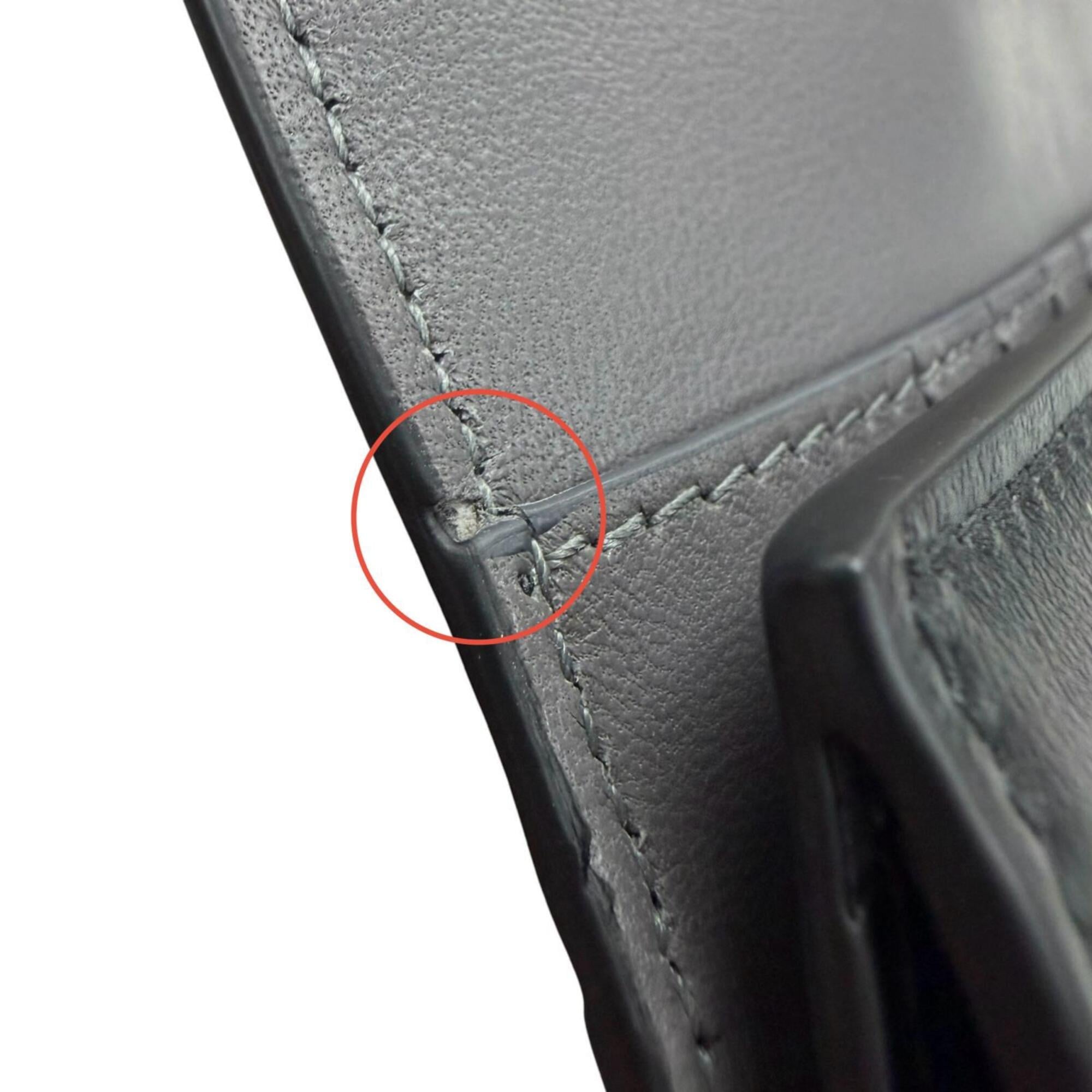 Balenciaga Black Leather Long Wallet (Tri-Fold) (Pre-Owned)