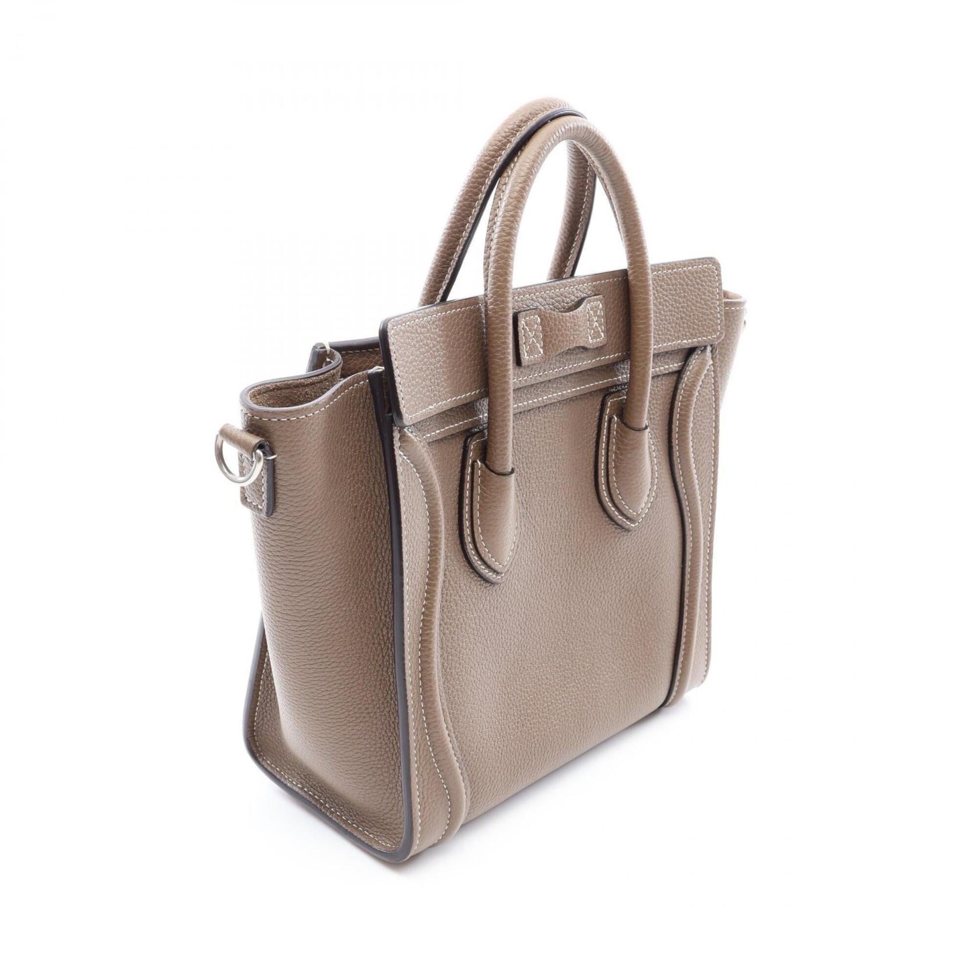 Celine Beige Leather Handbag (Pre-Owned)