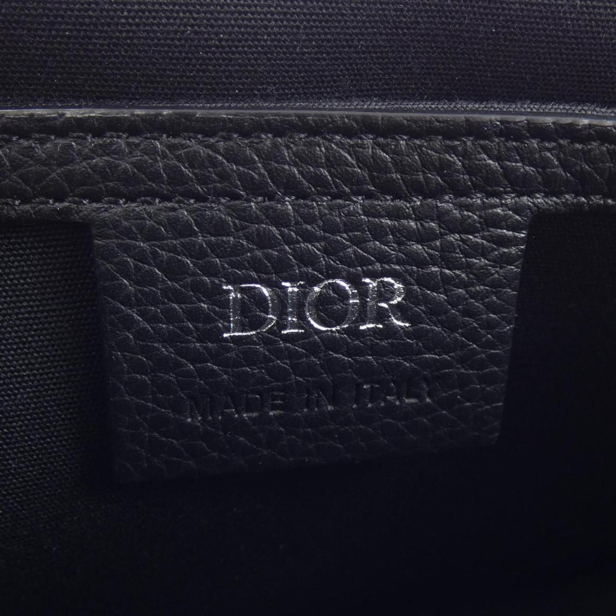Christian Dior Beige Black Navy Jacquard Handbag (Pre-Owned)