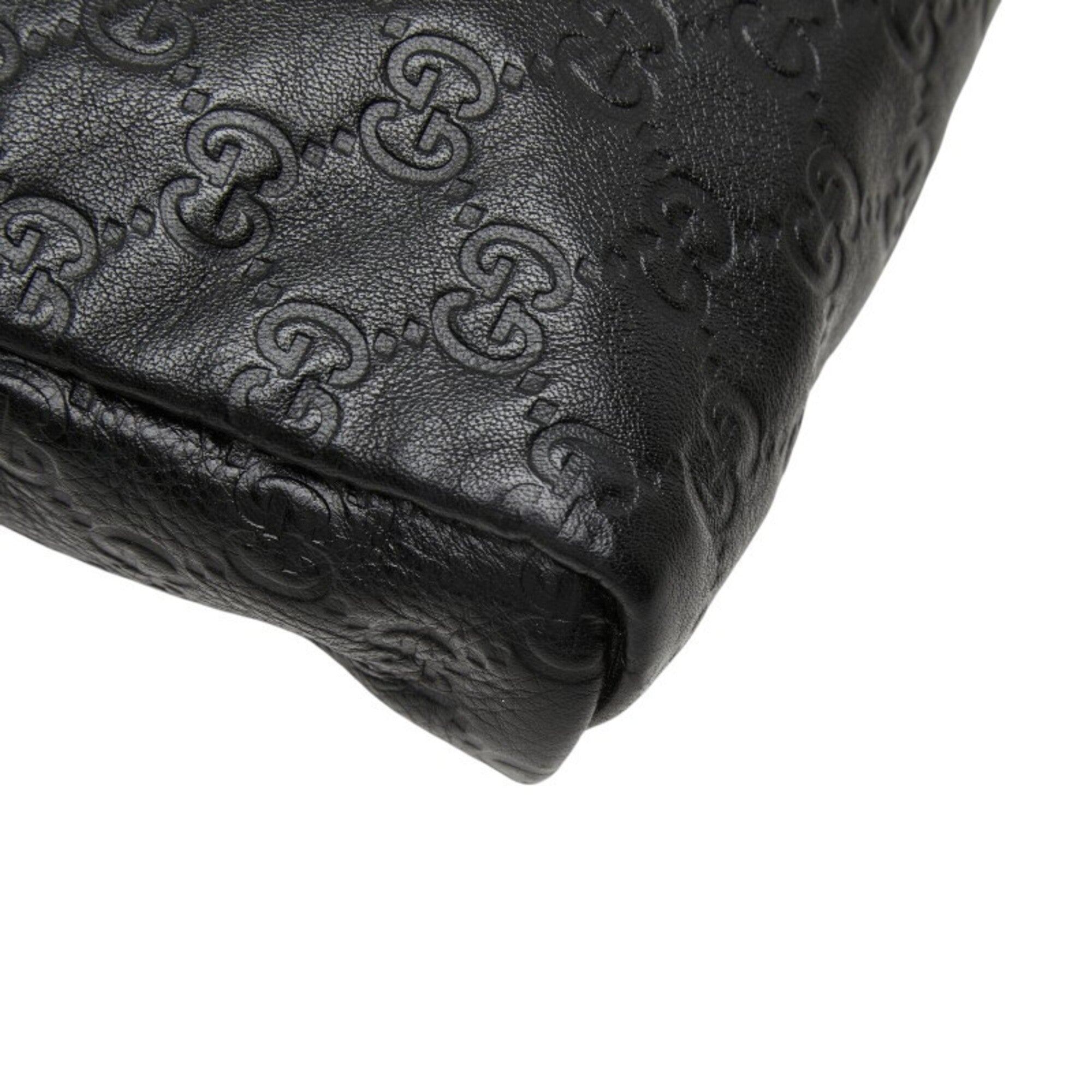 Gucci Black Pvc Leather Shoulder Bag (Pre-Owned)