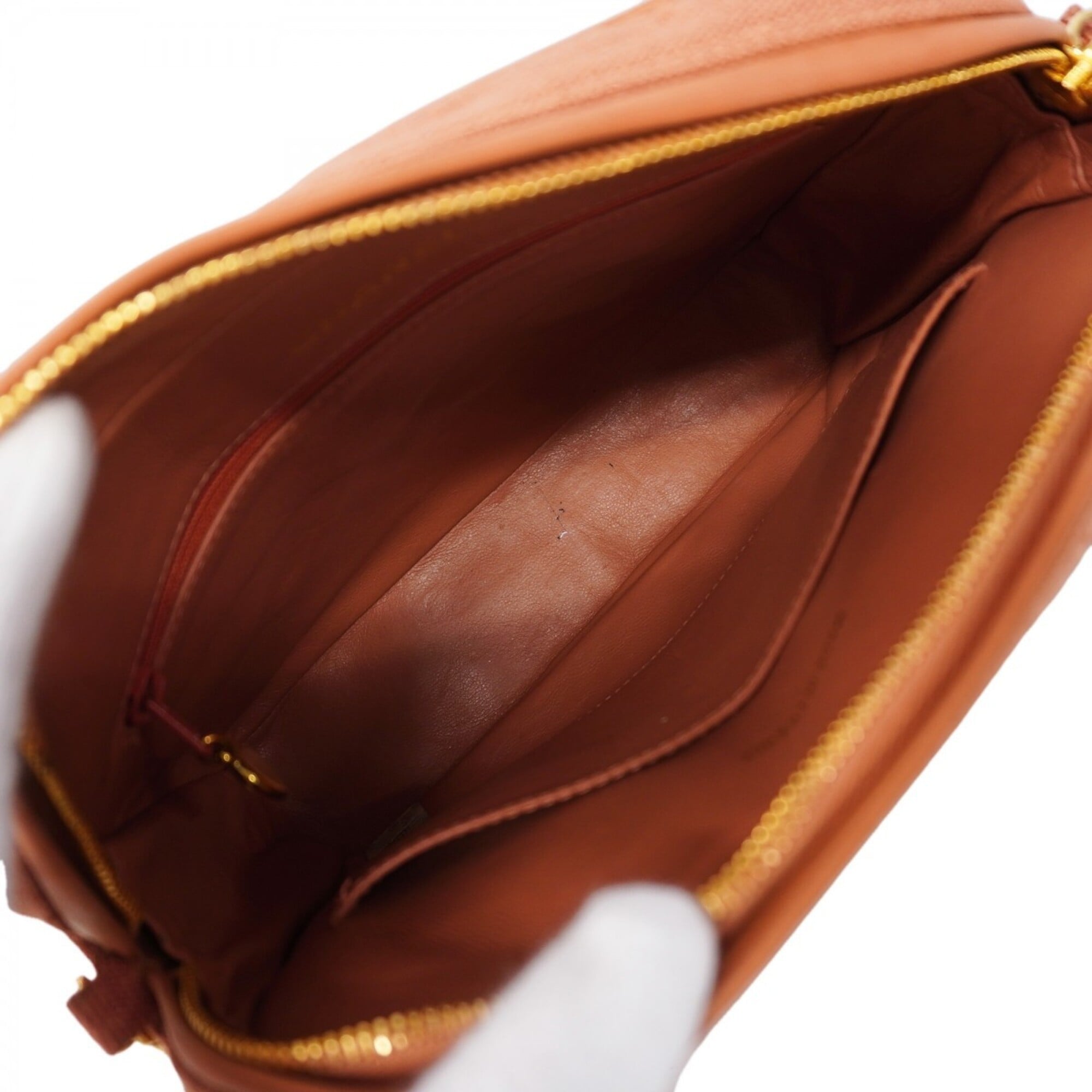 Chanel Salmon Pink Canvas Shoulder Bag (Pre-Owned)