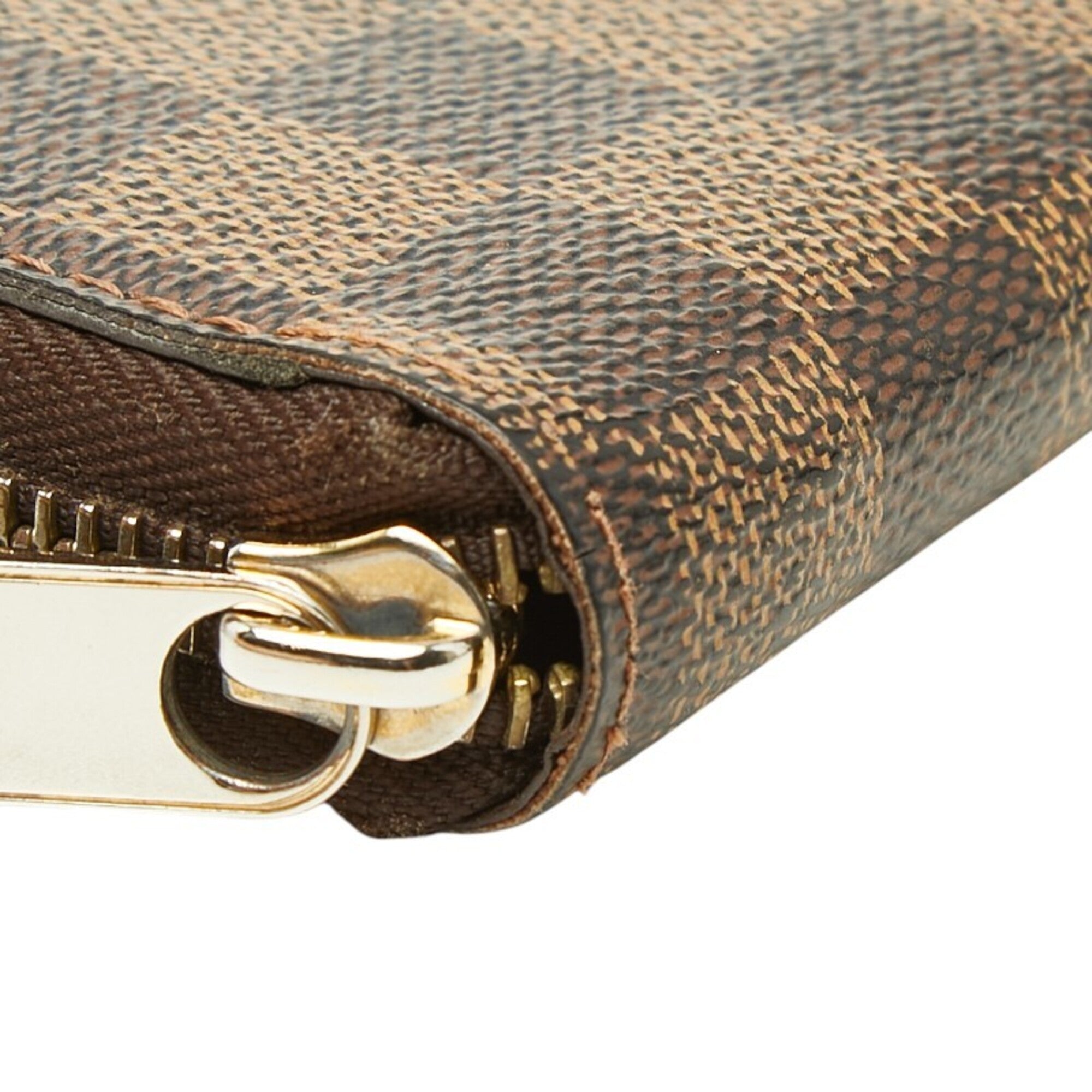 Louis Vuitton Brown Pvc Leather Long Wallet (Bi-Fold) (Pre-Owned)
