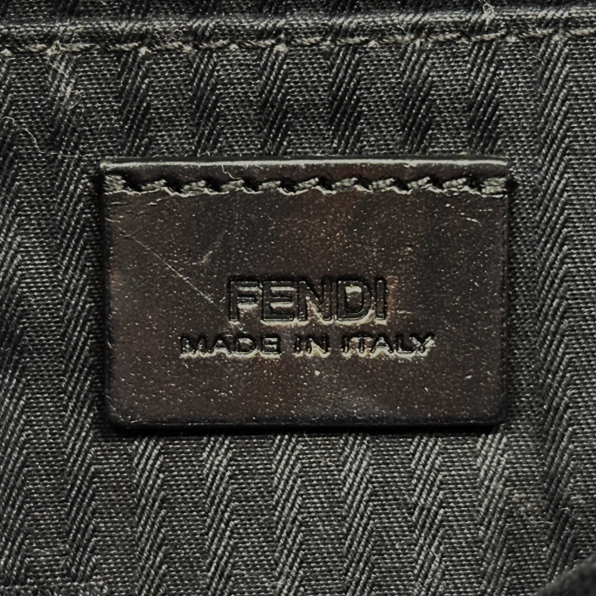 Fendi Black Leather Handbag Shoulder Bag (Pre-Owned)