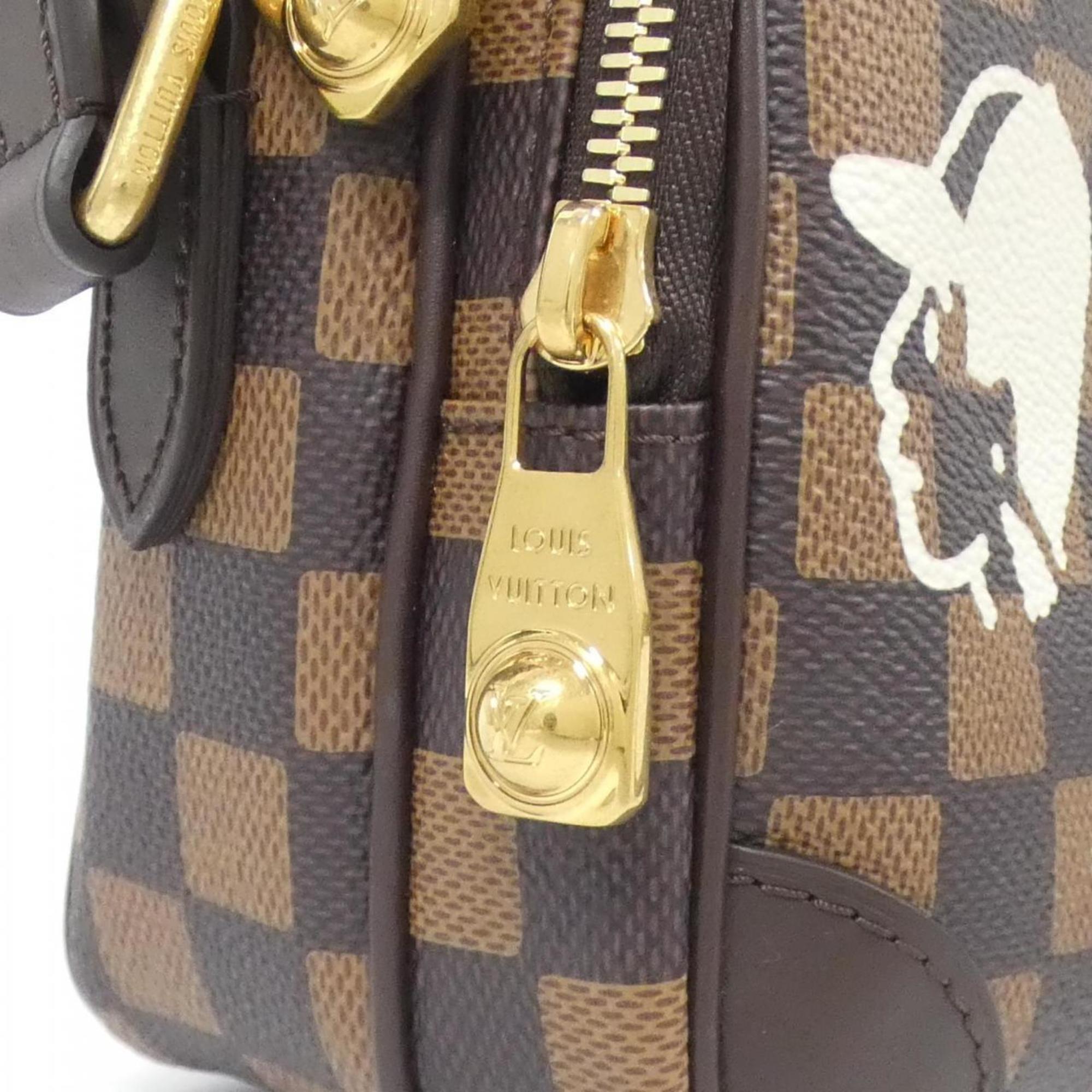 Louis Vuitton Brown Coated Canvas Shoulder Bag (Pre-Owned)