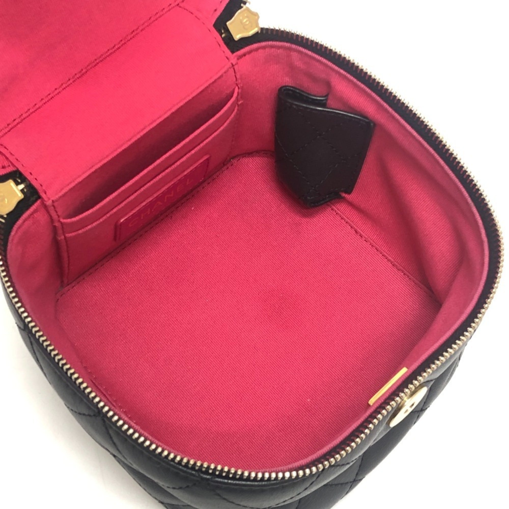 Chanel Black Shoulder Bag Vanity Bag (Pre-Owned)