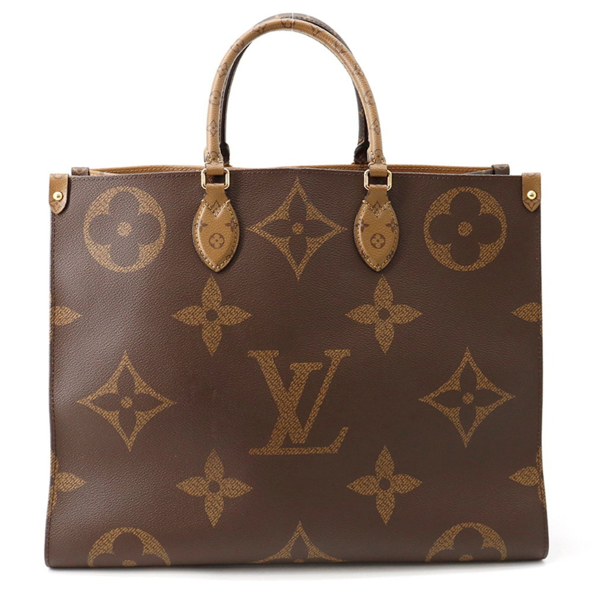 Louis Vuitton Monogram Reverse Red Color Monogram Reverse Monogram Handbag Tote Bag (Pre-Owned)