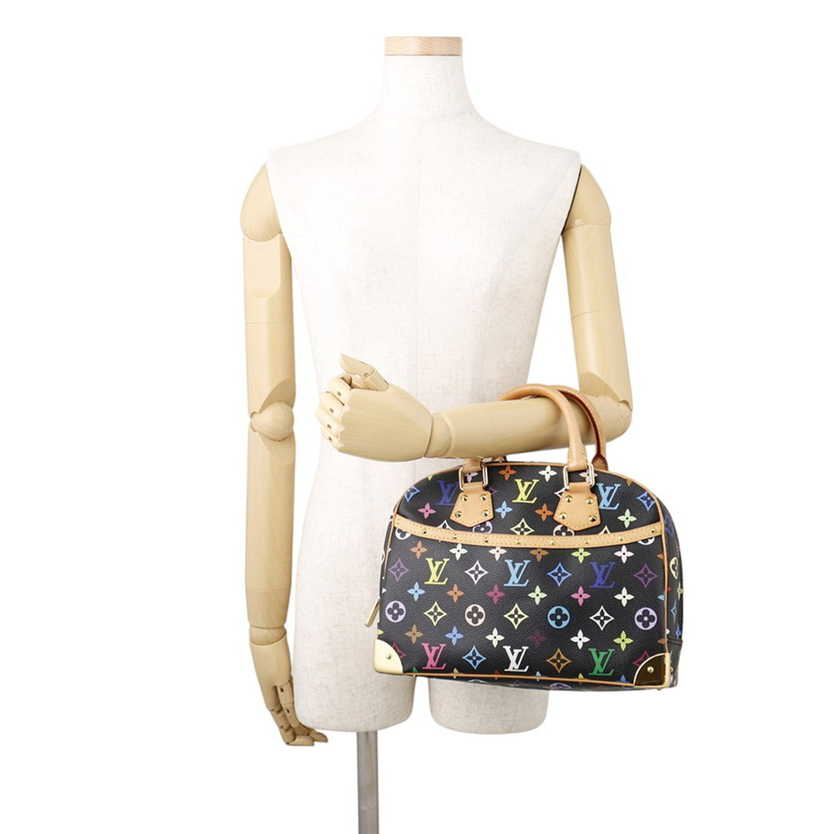 Louis Vuitton Monogram Multicolore Beige Black Noir Monogram Multicolore Handbag (Pre-Owned)
