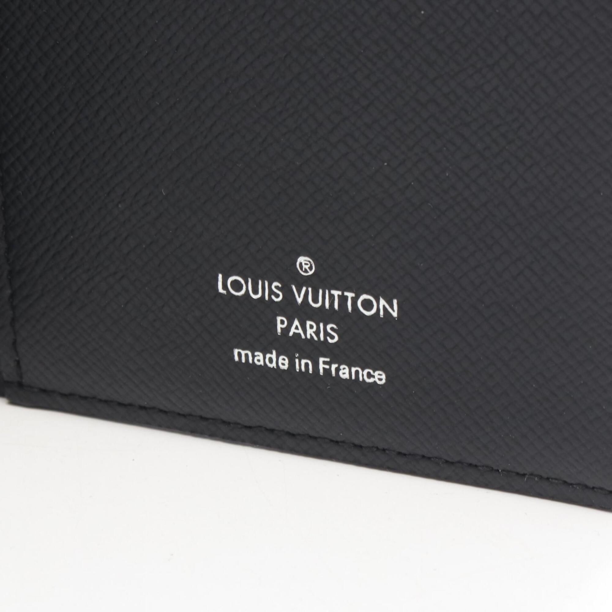 Louis Vuitton Black Pvc Leather Long Wallet (Bi-Fold) (Pre-Owned)