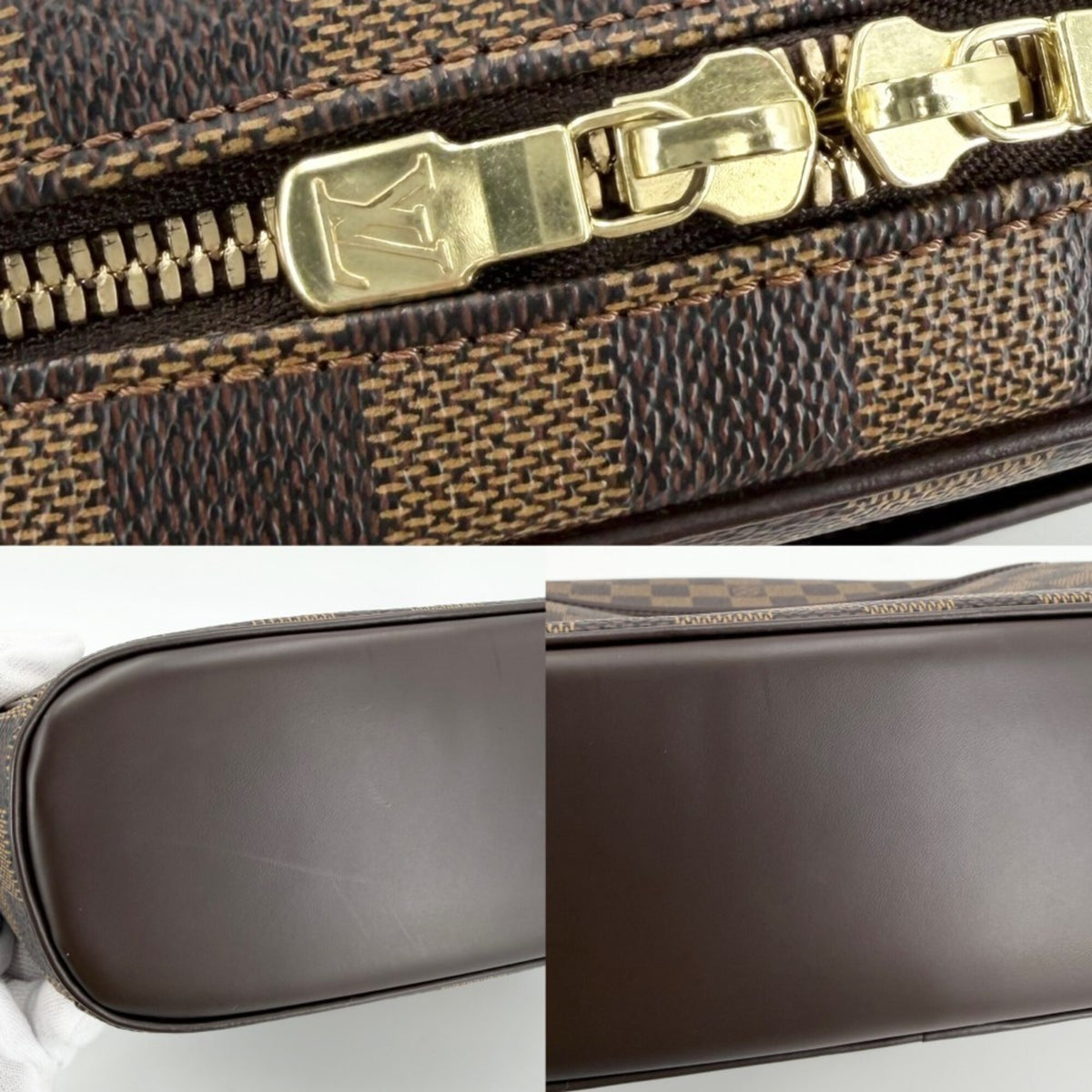 Louis Vuitton Damier Brown Damier Canvas Shoulder Bag (Pre-Owned)