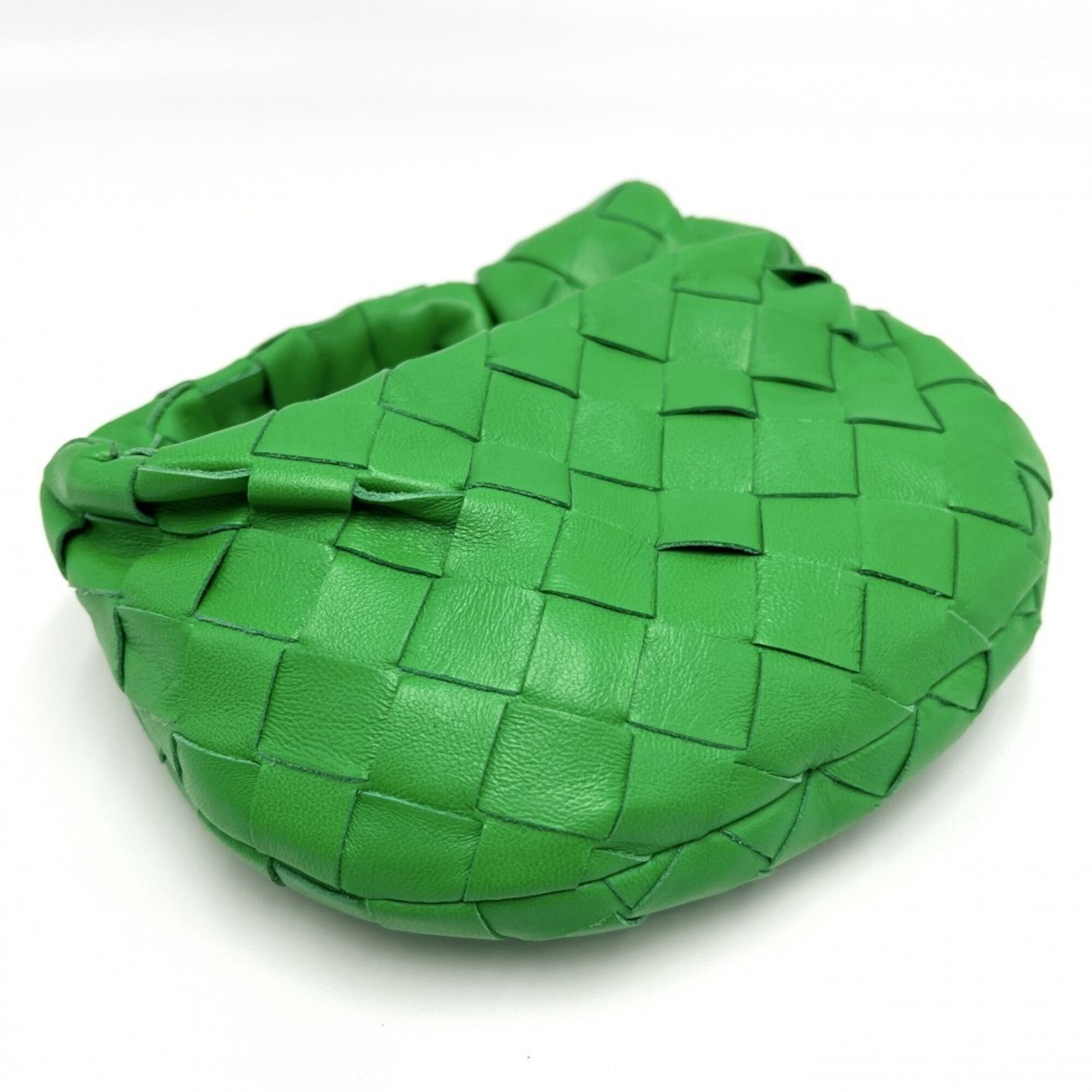 Bottega Veneta Green Leather Handbag (Pre-Owned)