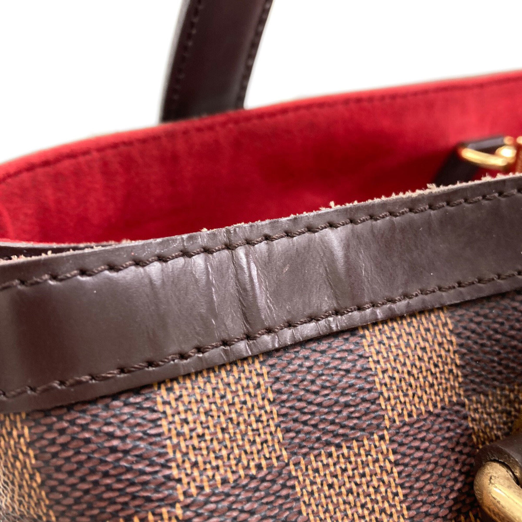 Louis Vuitton Damier Damier Canvas Ebene Damier Canvas Tote Bag (Pre-Owned)