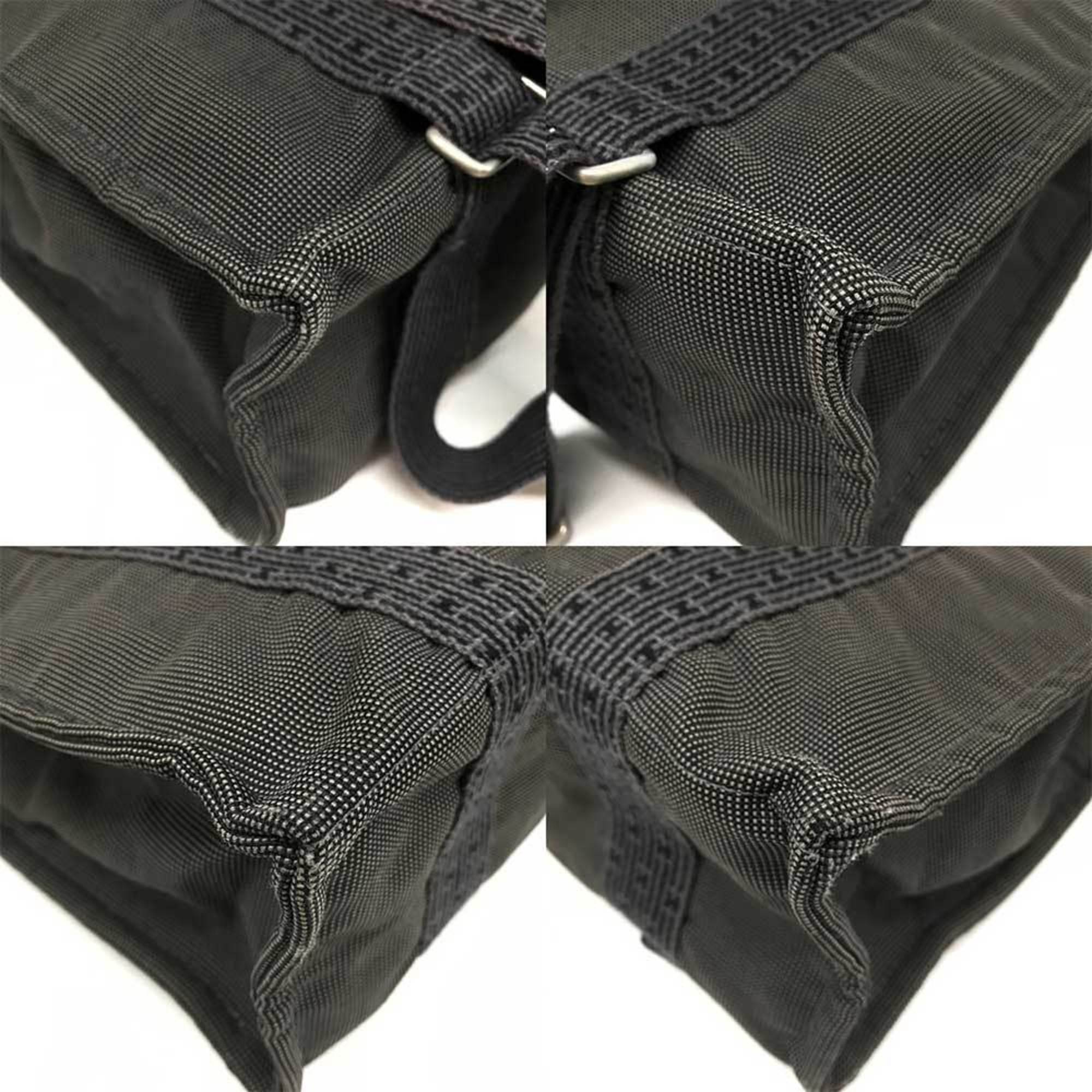 Hermes Gray Canvas Backpack (Pre-Owned)