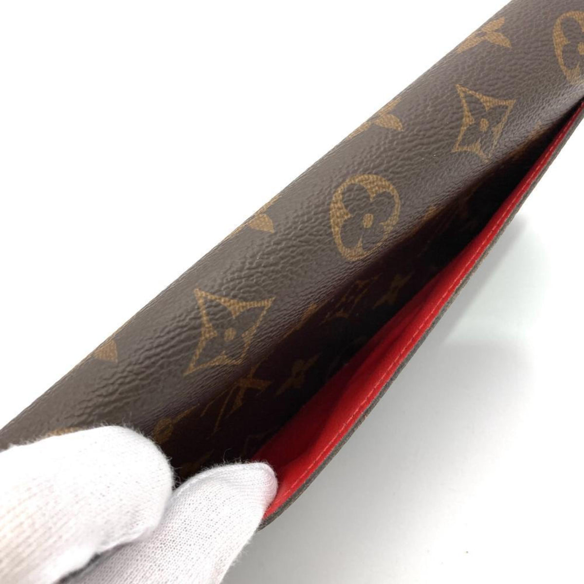 Louis Vuitton Brown Monogram Canvas Long Wallet (Tri-Fold) (Pre-Owned)