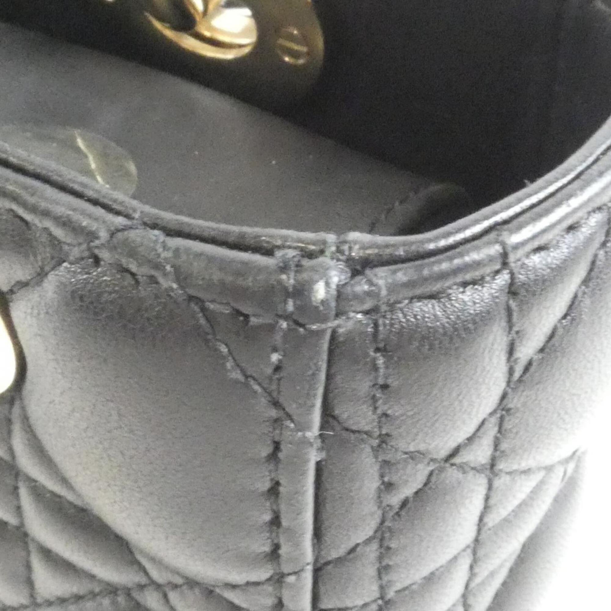 Christian Dior Black Leather Handbag (Pre-Owned)