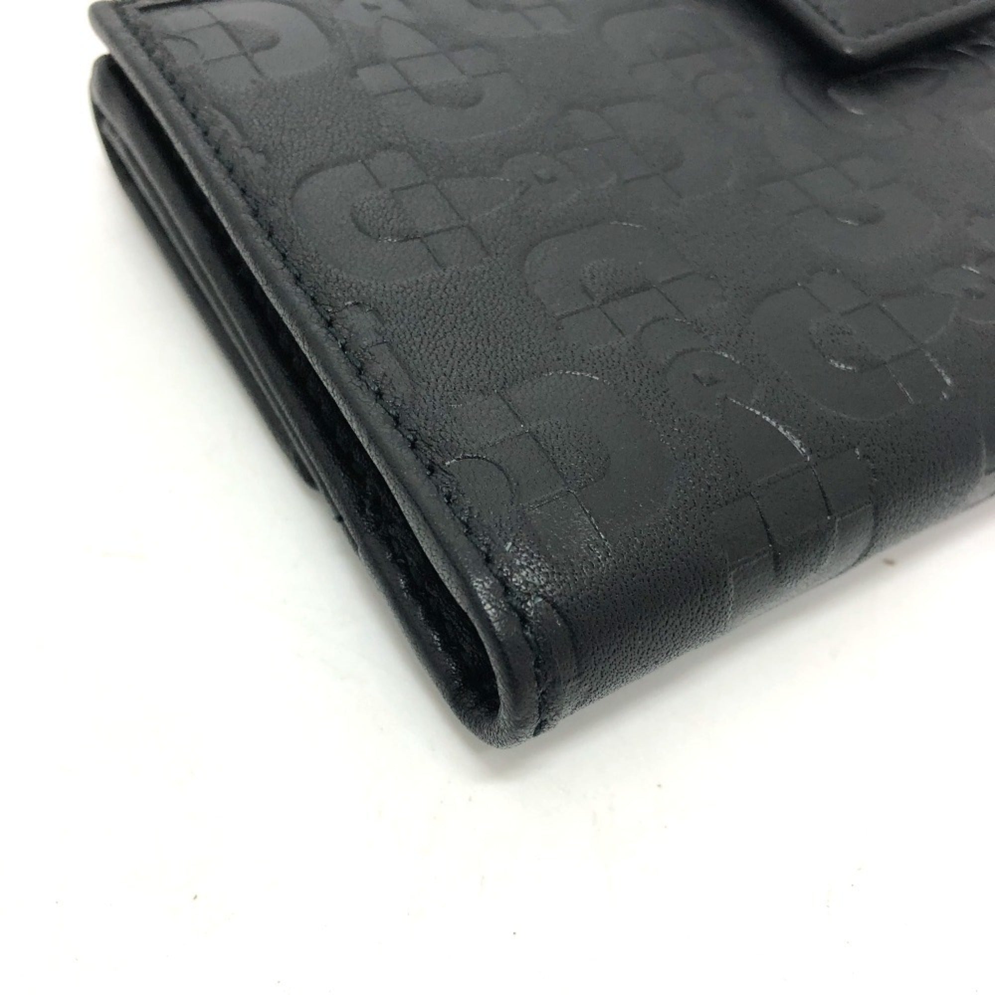 Gucci Black Leather Long Wallet (Bi-Fold) (Pre-Owned)