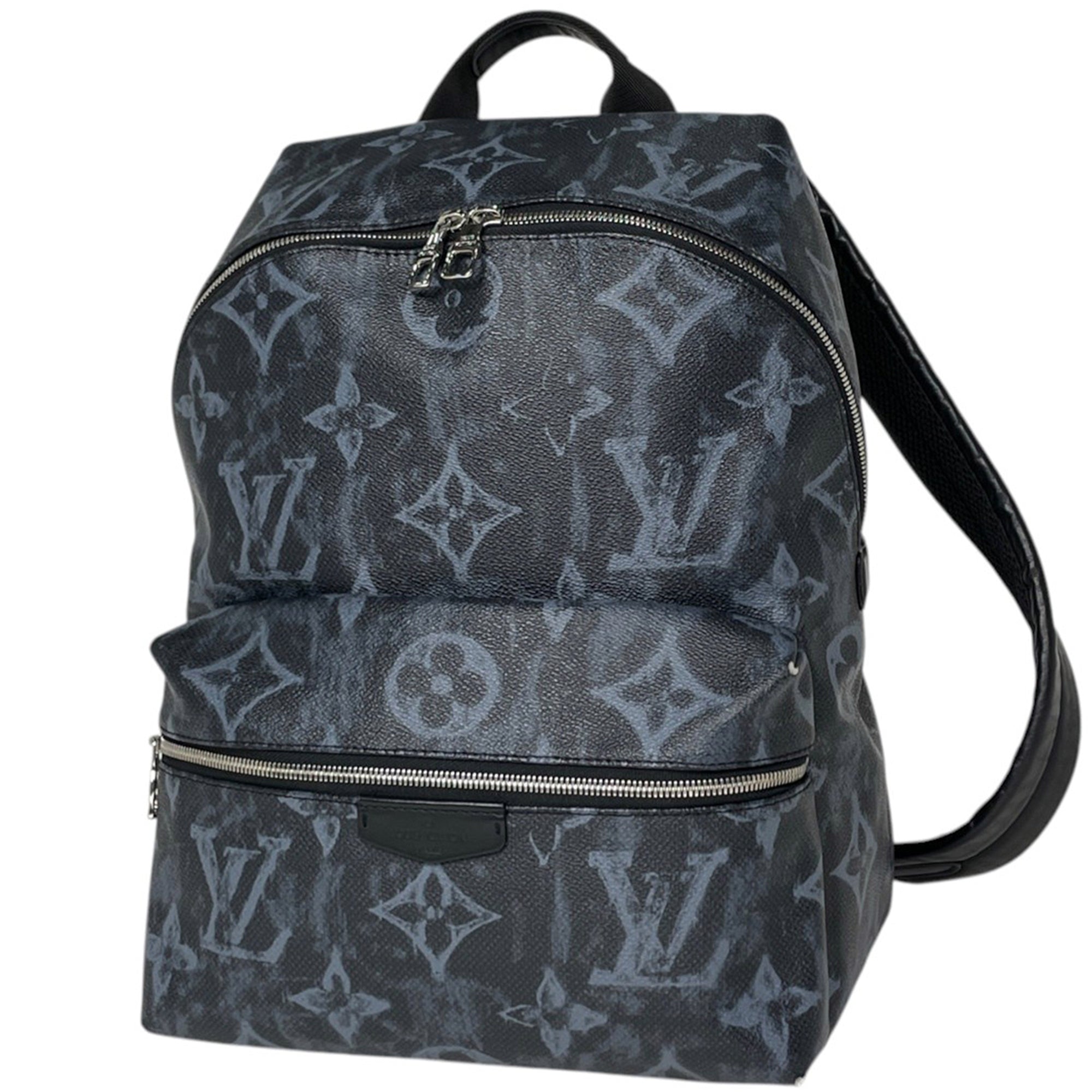 Louis Vuitton Black Noir Monogram Backpack (Pre-Owned)