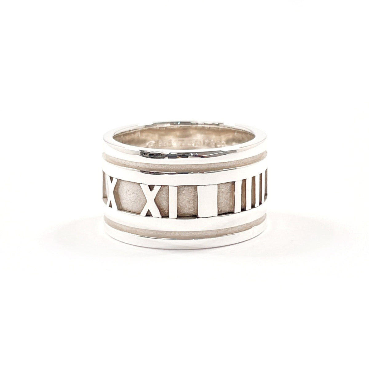 Tiffany Silver Silver 925 Band Ring (Pre-Owned)