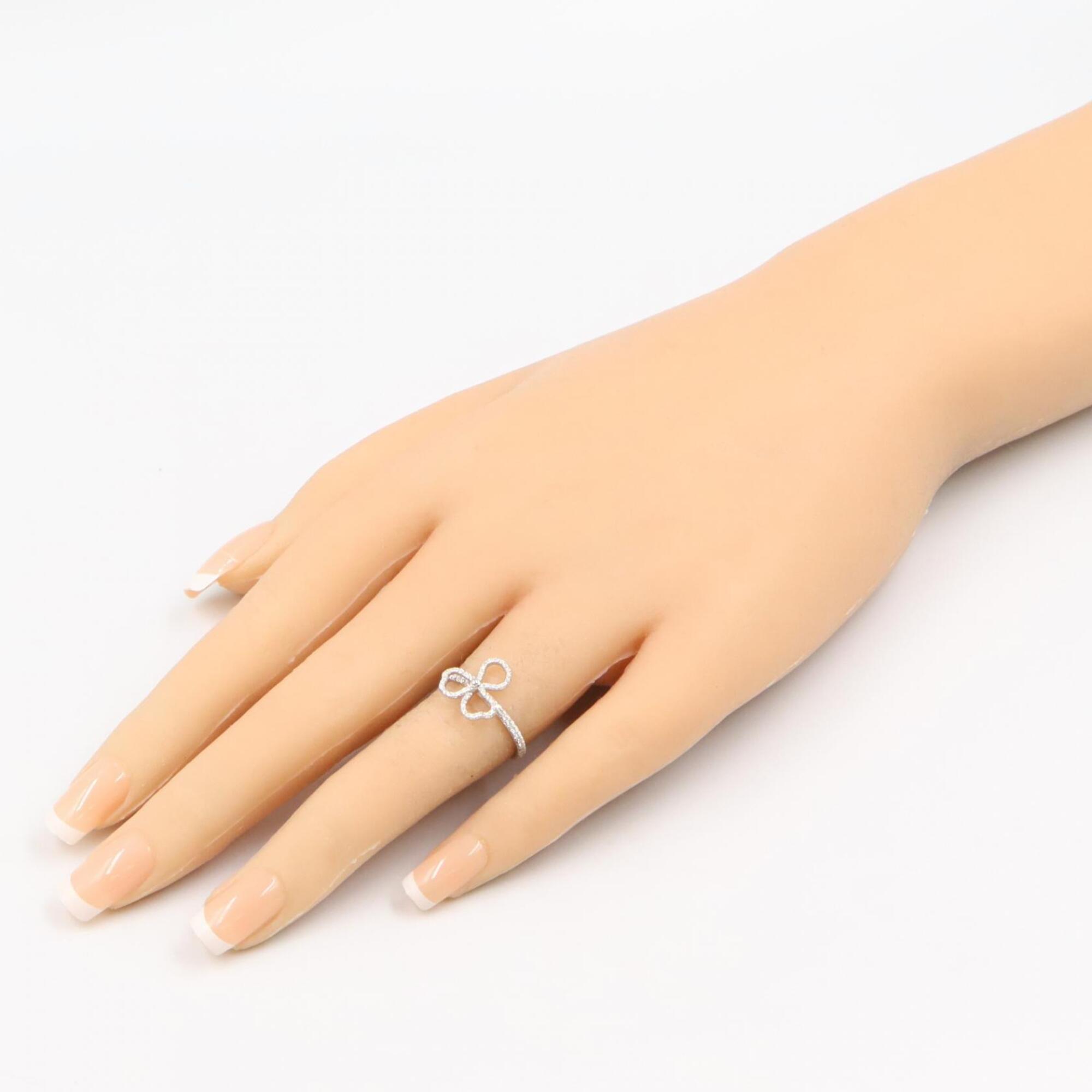 Tiffany Silver Clear Platinum 950 Band Ring (Pre-Owned)