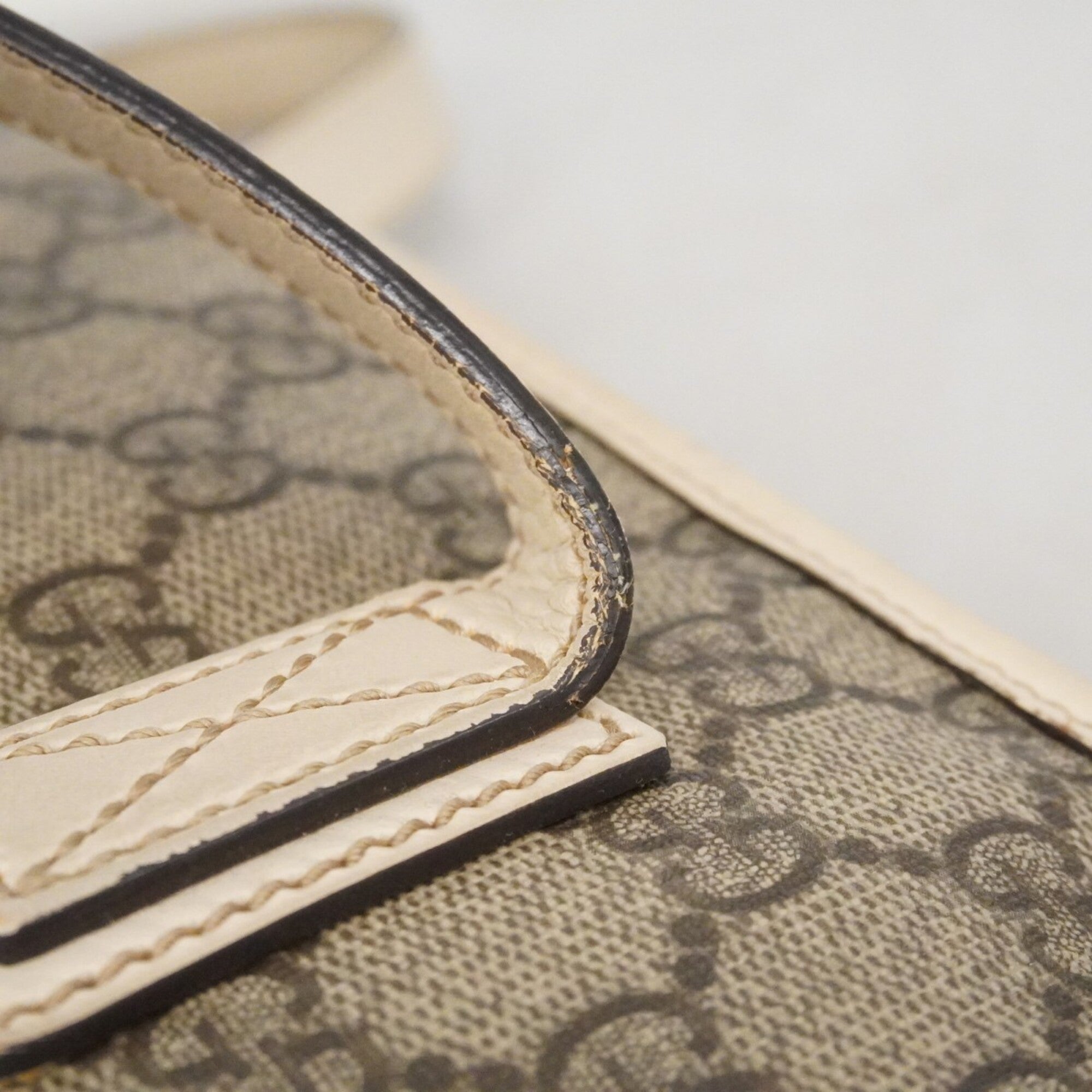 Gucci Brown White Pvc Tote Bag (Pre-Owned)