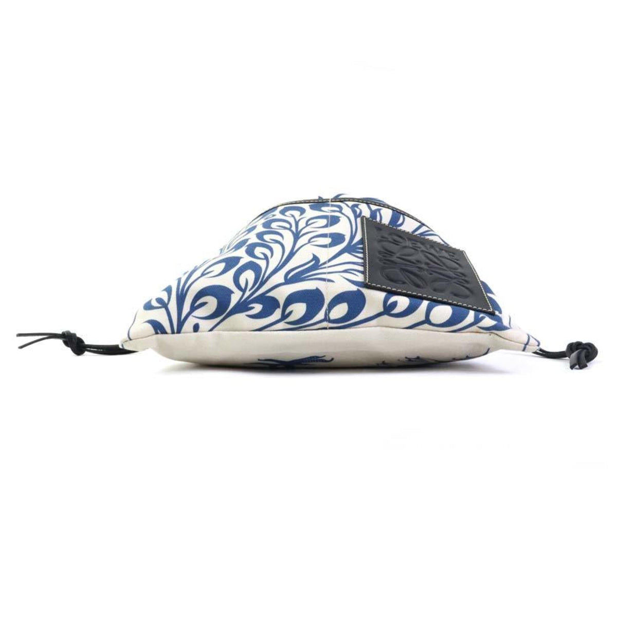 Loewe Black Blue White Canvas Leather Shoulder Bag (Pre-Owned)