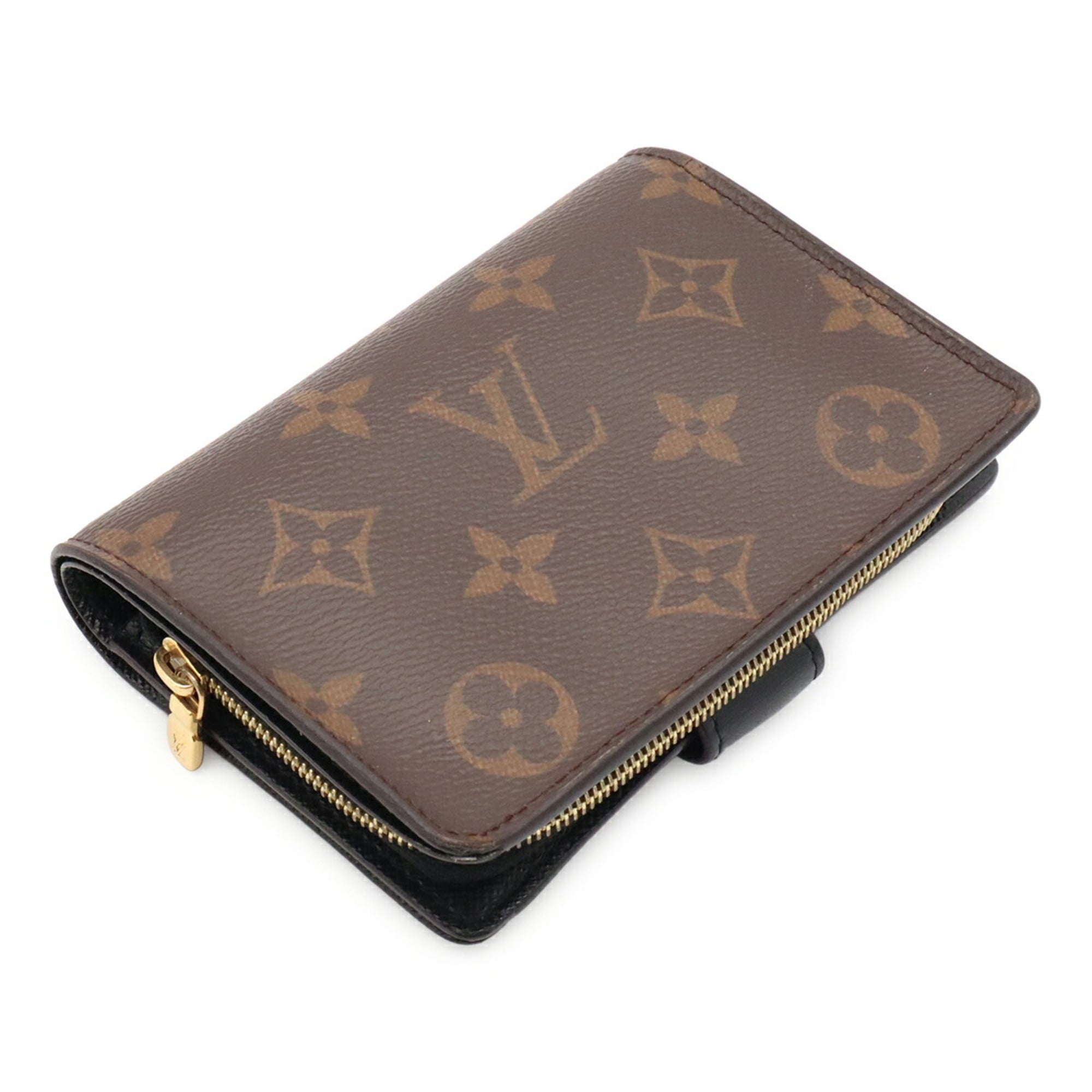 Louis Vuitton Brown Light Brown Monogram Canvas Wallet (Bi-Fold) (Pre-Owned)