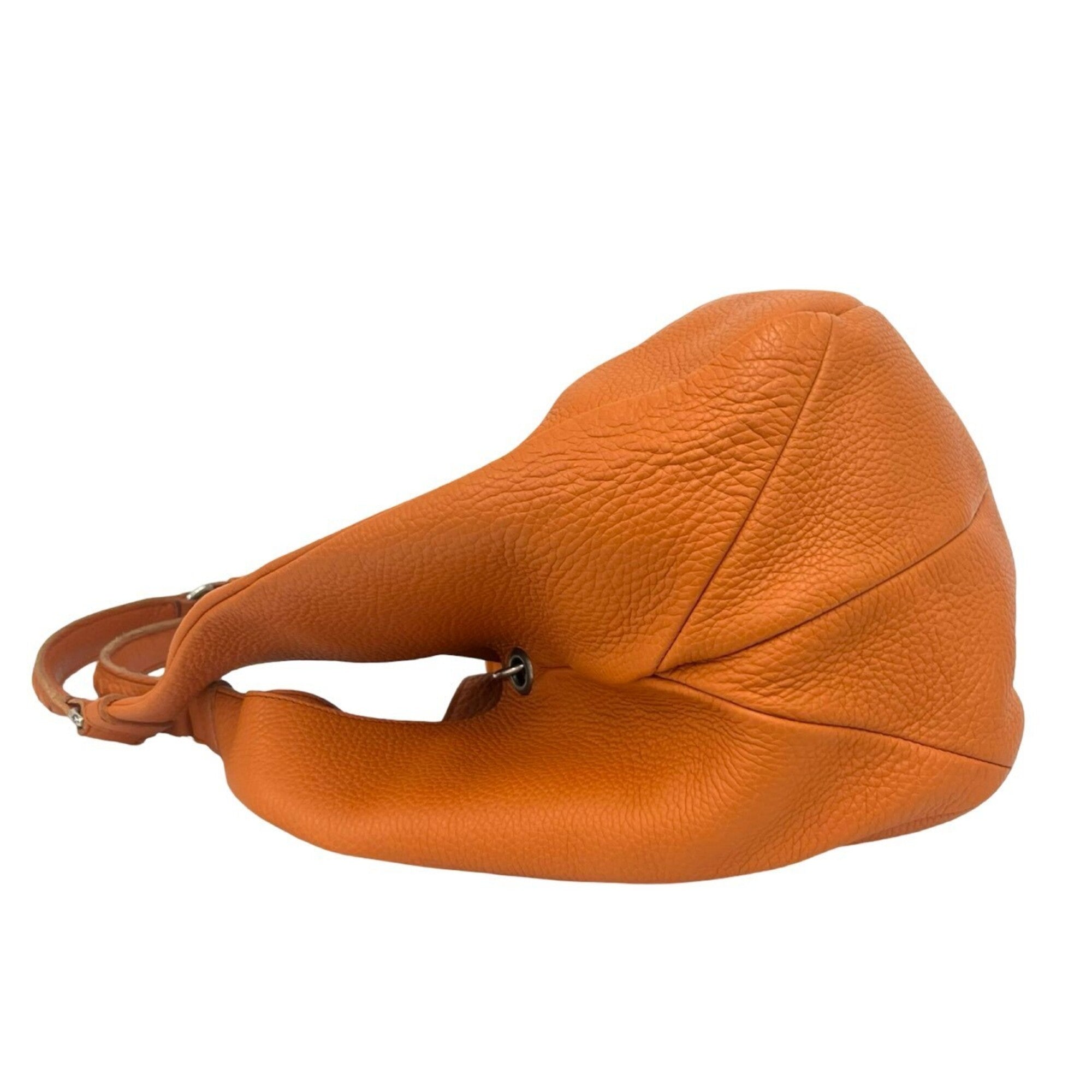 Bottega Veneta Orange Leather Handbag Shoulder Bag Tote Bag (Pre-Owned)