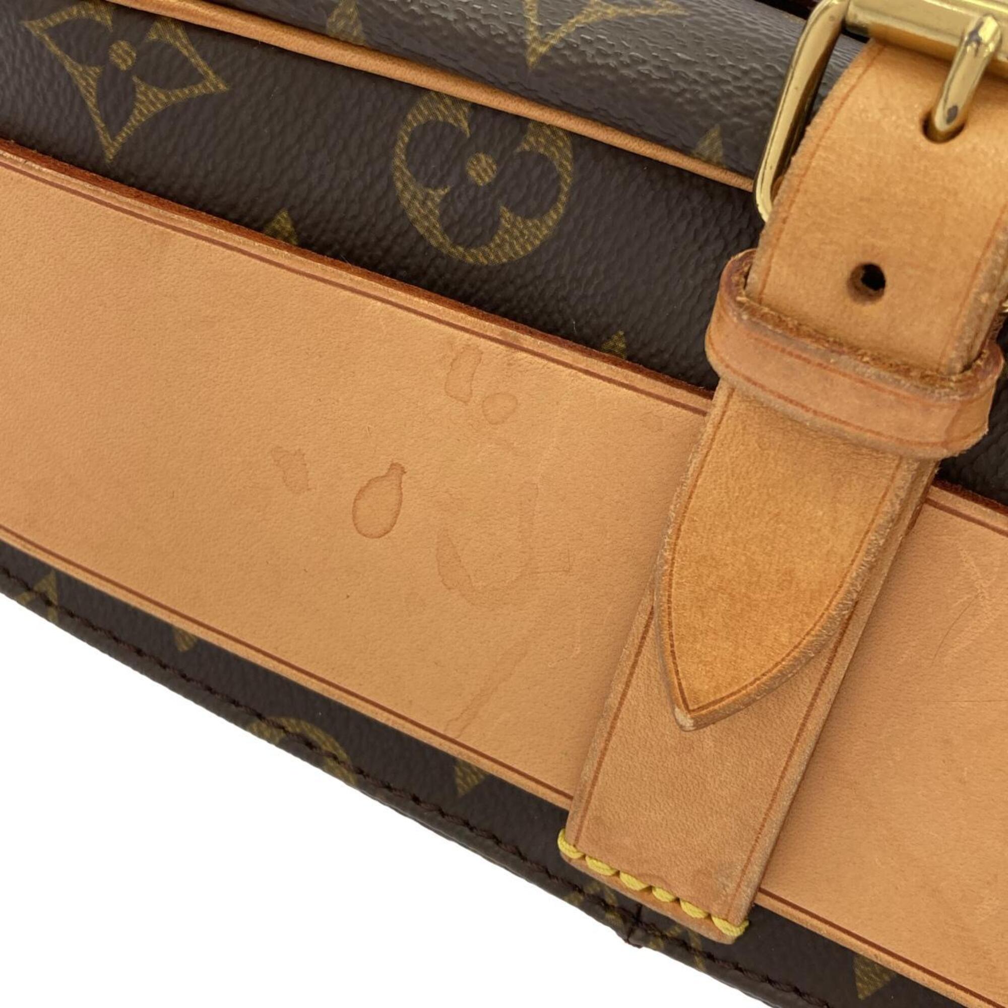 Louis Vuitton Marron Monogram Coated Canvas Shoulder Bag (Pre-Owned)