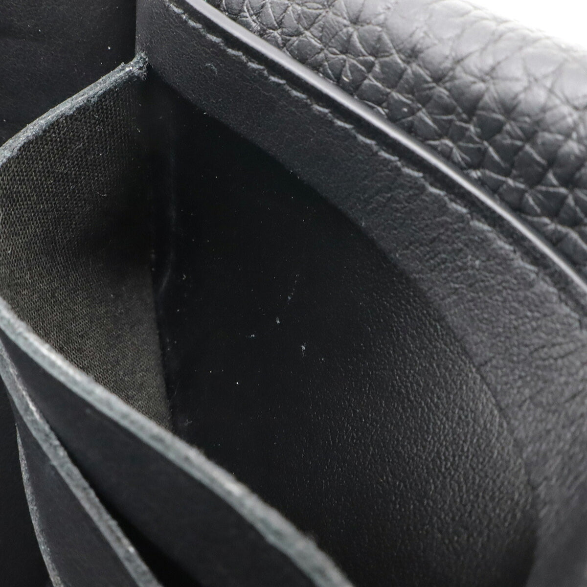 Louis Vuitton Black Noir Leather Long Wallet (Bi-Fold) (Pre-Owned)