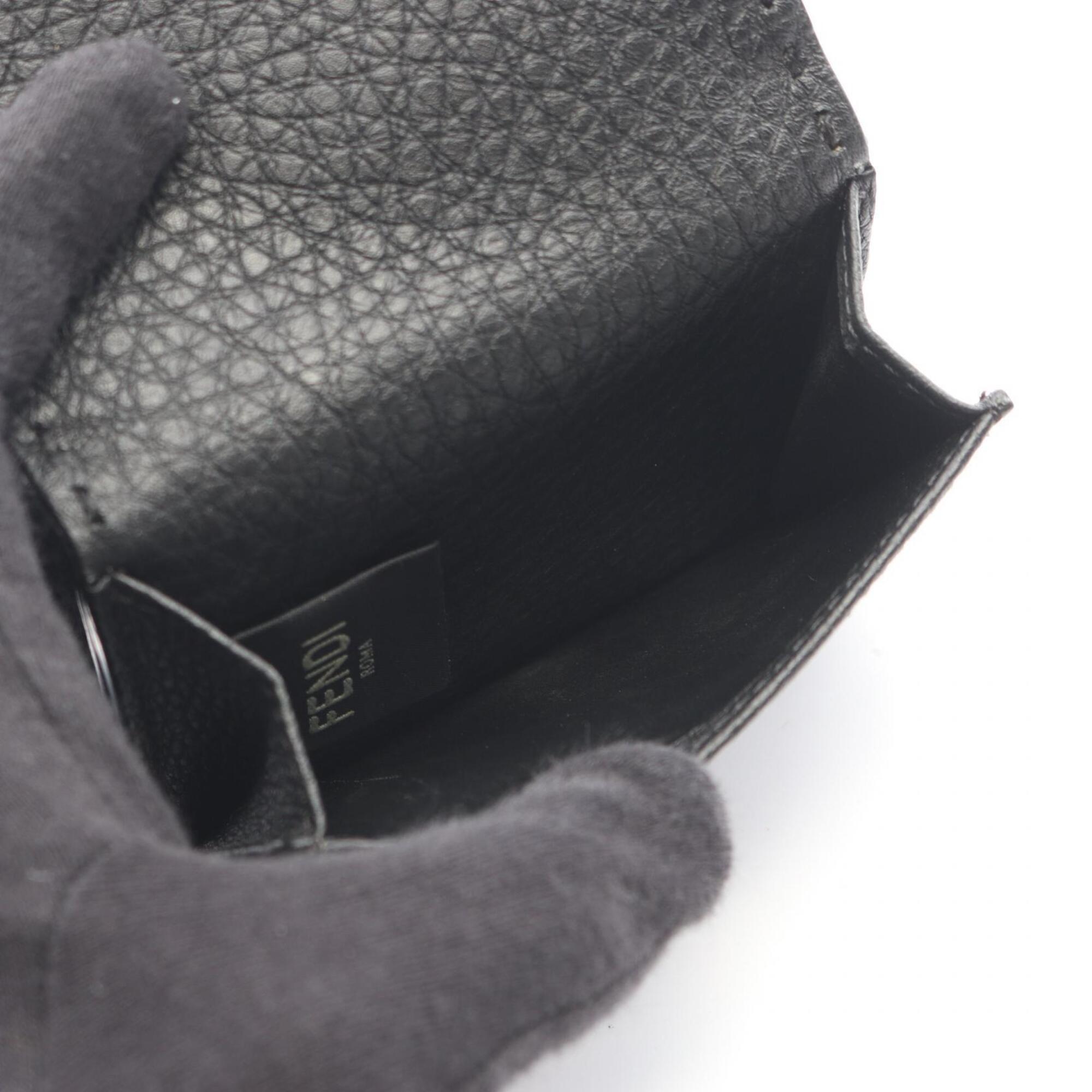 Fendi Black Leather Wallet (Tri-Fold) (Pre-Owned)