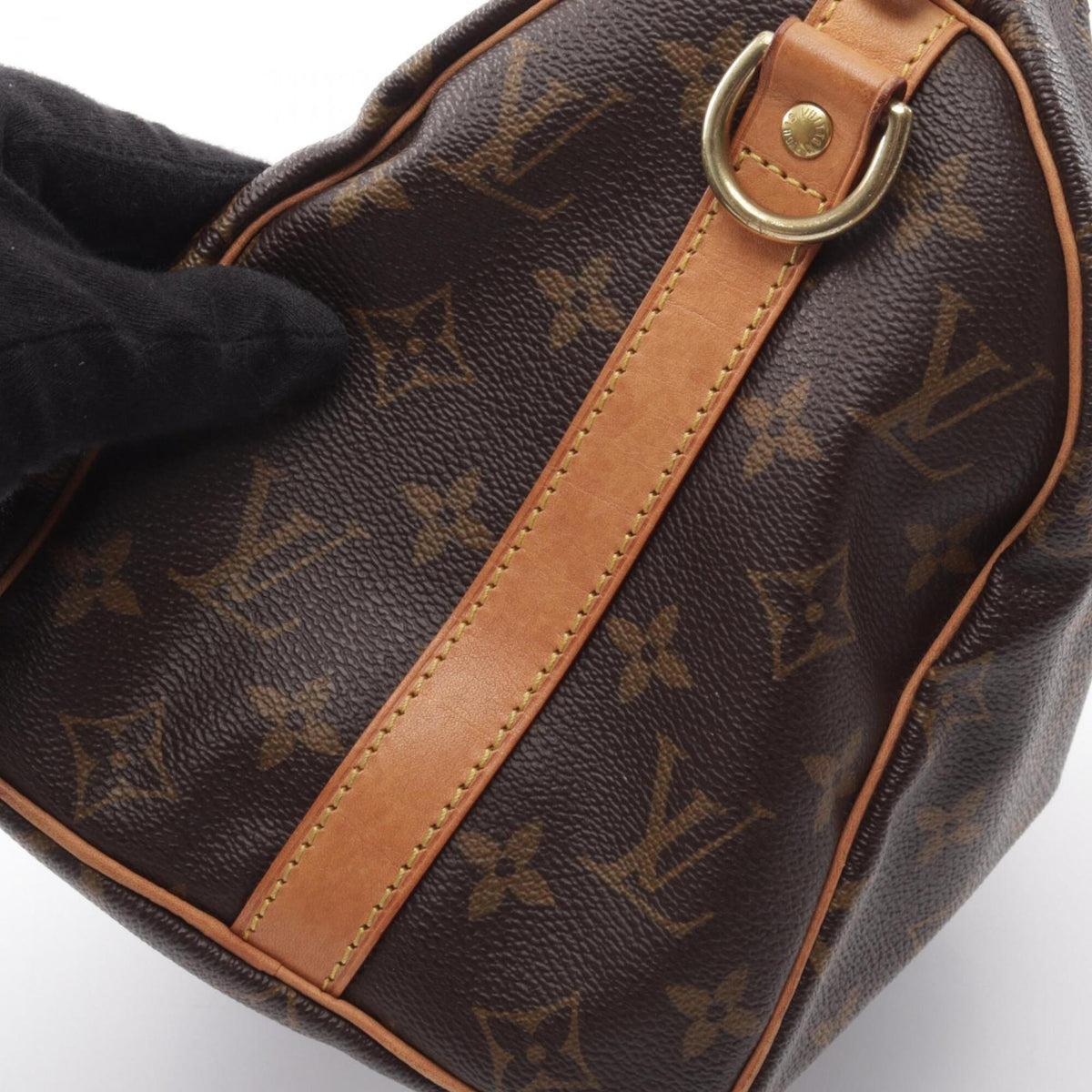 Louis Vuitton Brown Coated Canvas Monogram Leather Handbag (Pre-Owned)