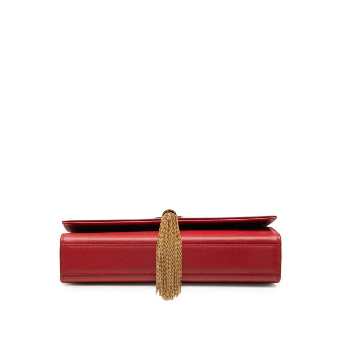 Saint Laurent Red Color Leather Shoulder Bag (Pre-Owned)