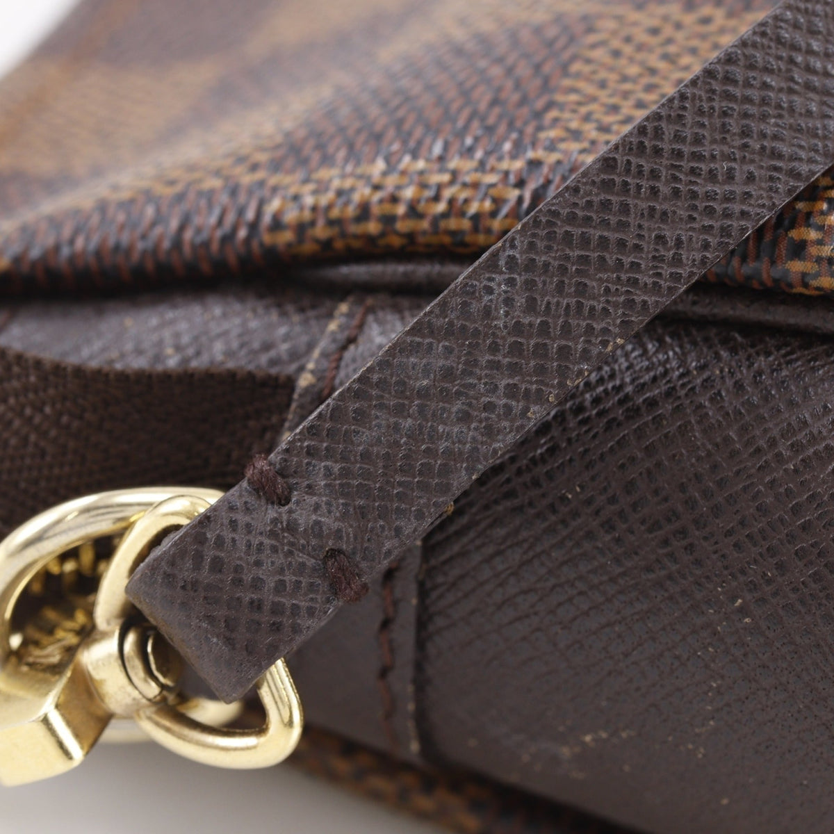 Louis Vuitton Brown Damier Canvas Pouch (Pre-Owned)