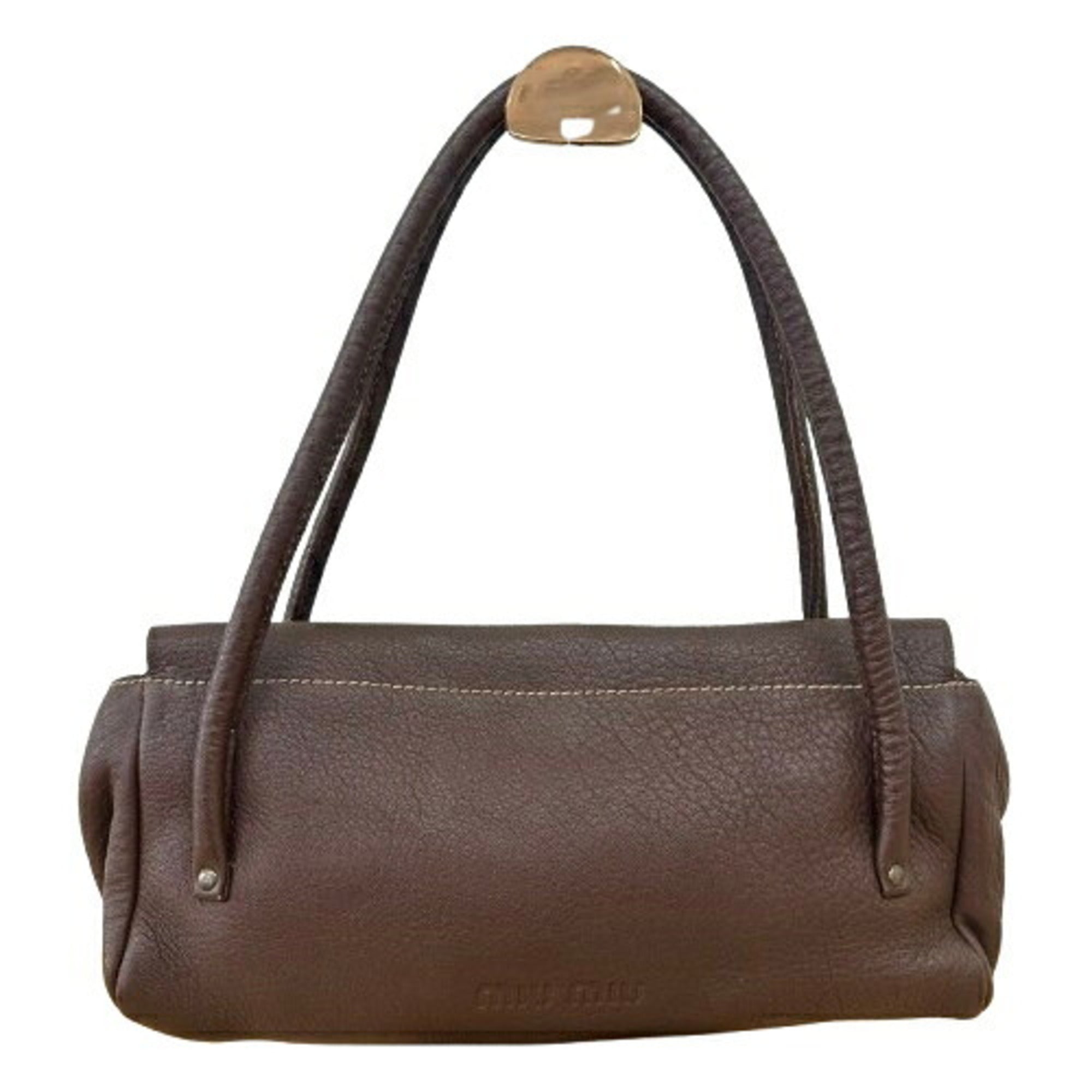 Miu Miu Brown Leather Shoulder Bag (Pre-Owned)