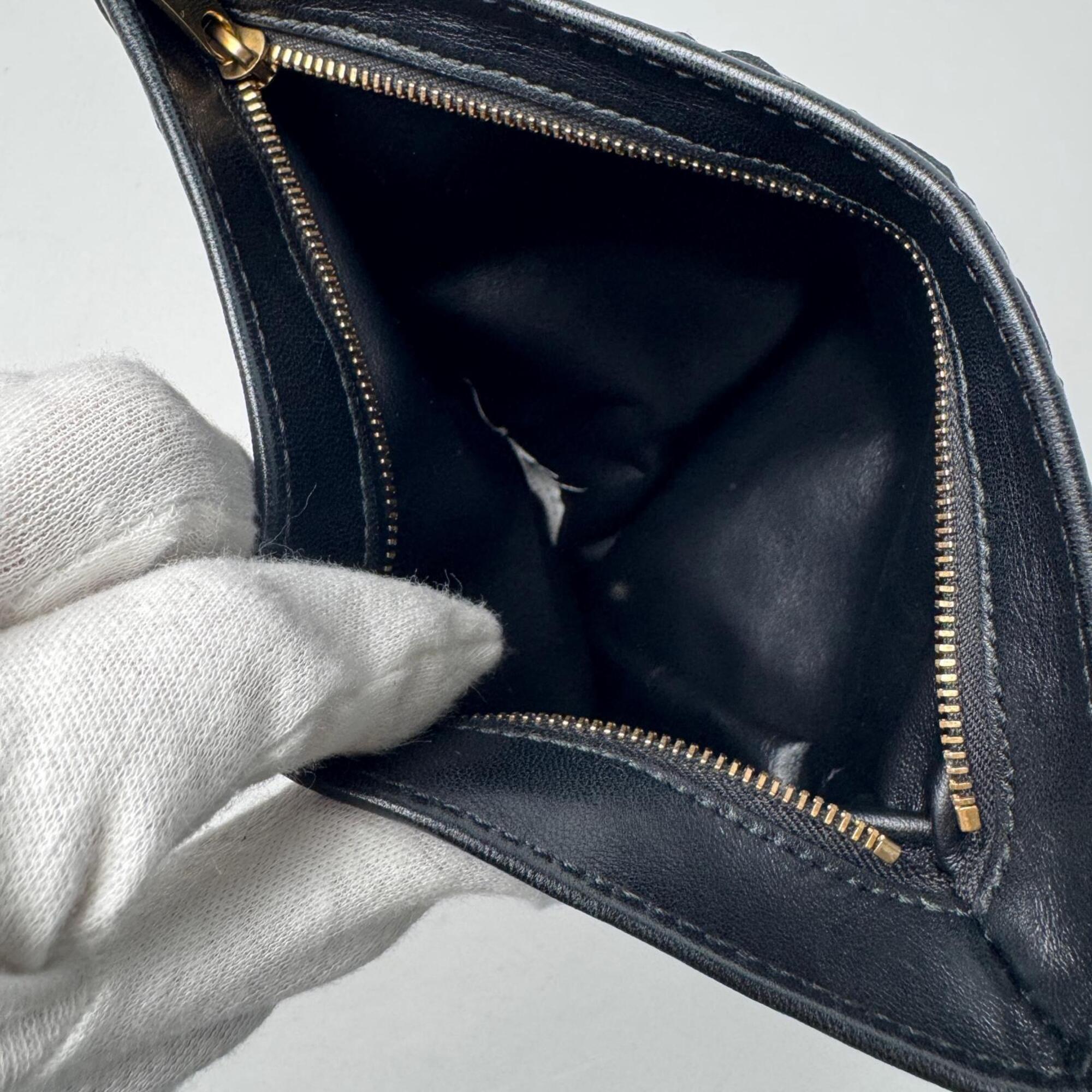 Bottega Veneta Black Leather Handbag (Pre-Owned)