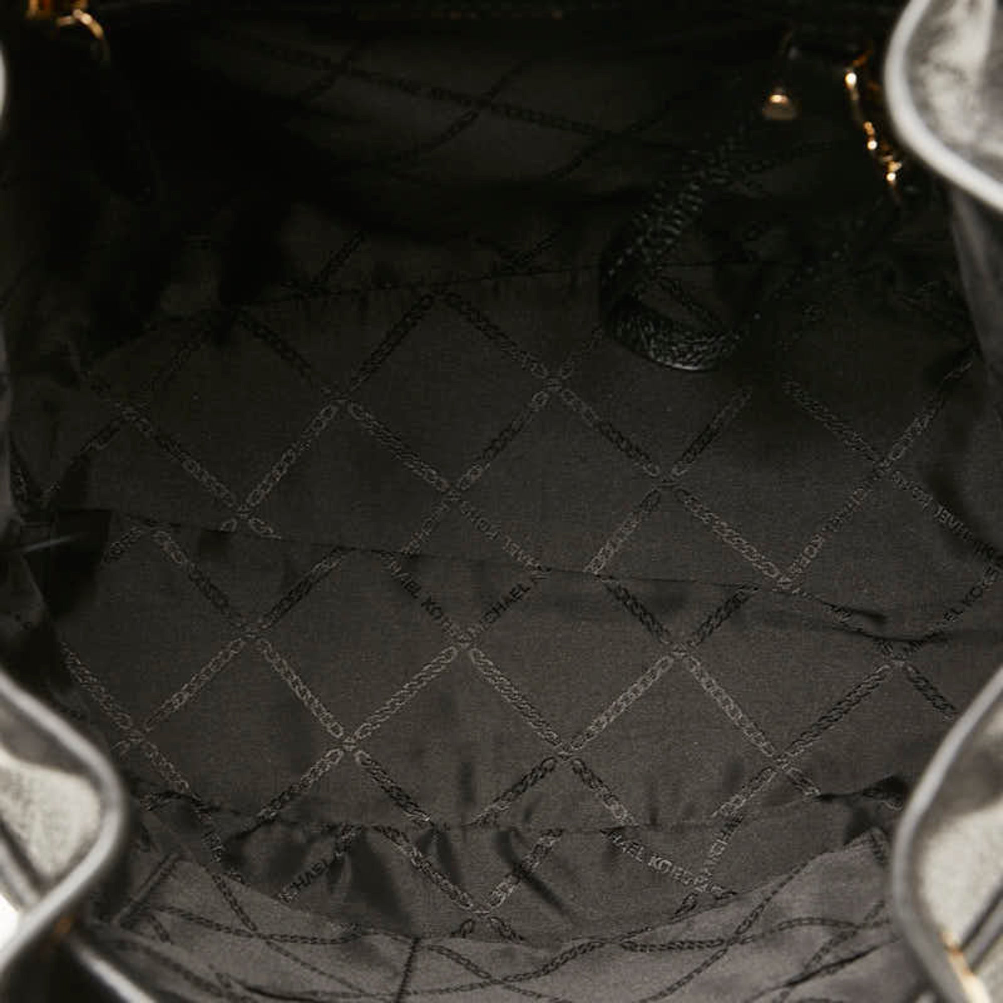 Michael Kors Black Leather Backpack (Pre-Owned)
