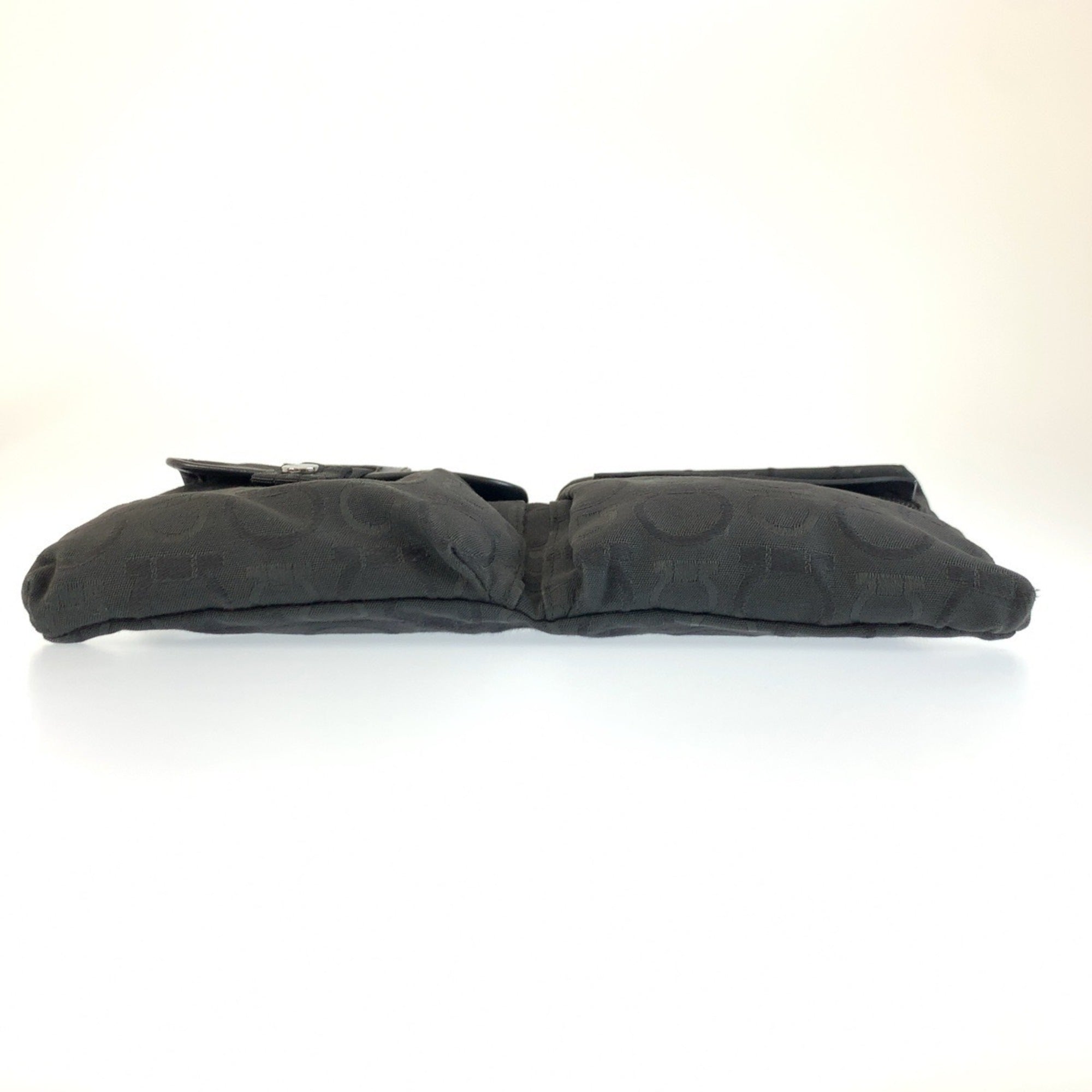 Salvatore Ferragamo Black Canvas Sling Bag (Pre-Owned)