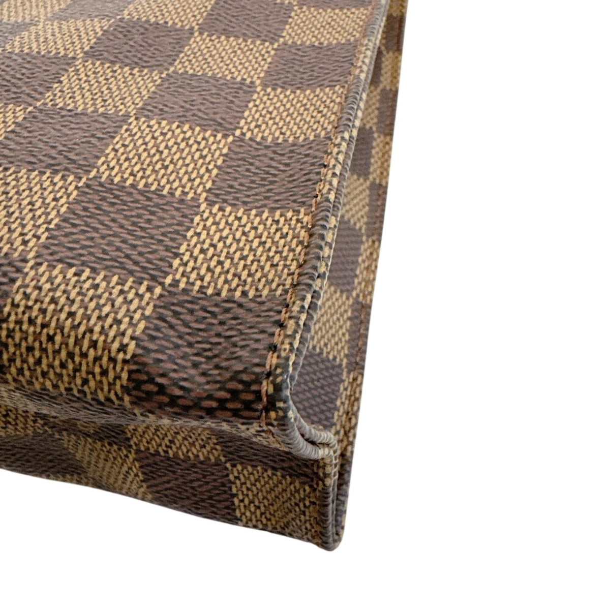 Louis Vuitton Brown Pvc Coated Canvas Clutch Bag Pouch Wash Bag (Pre-Owned)
