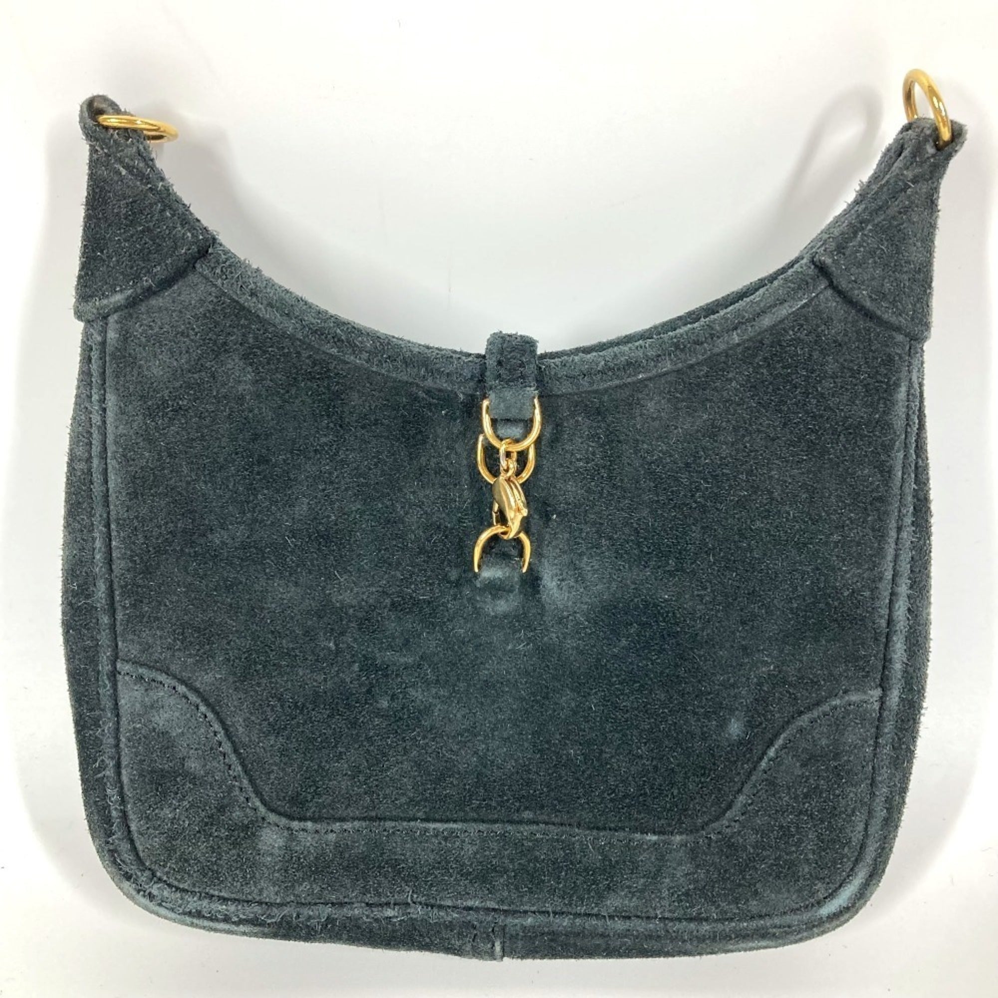 Hermes Trim Black Pochette Shoulder Bag (Pre-Owned)