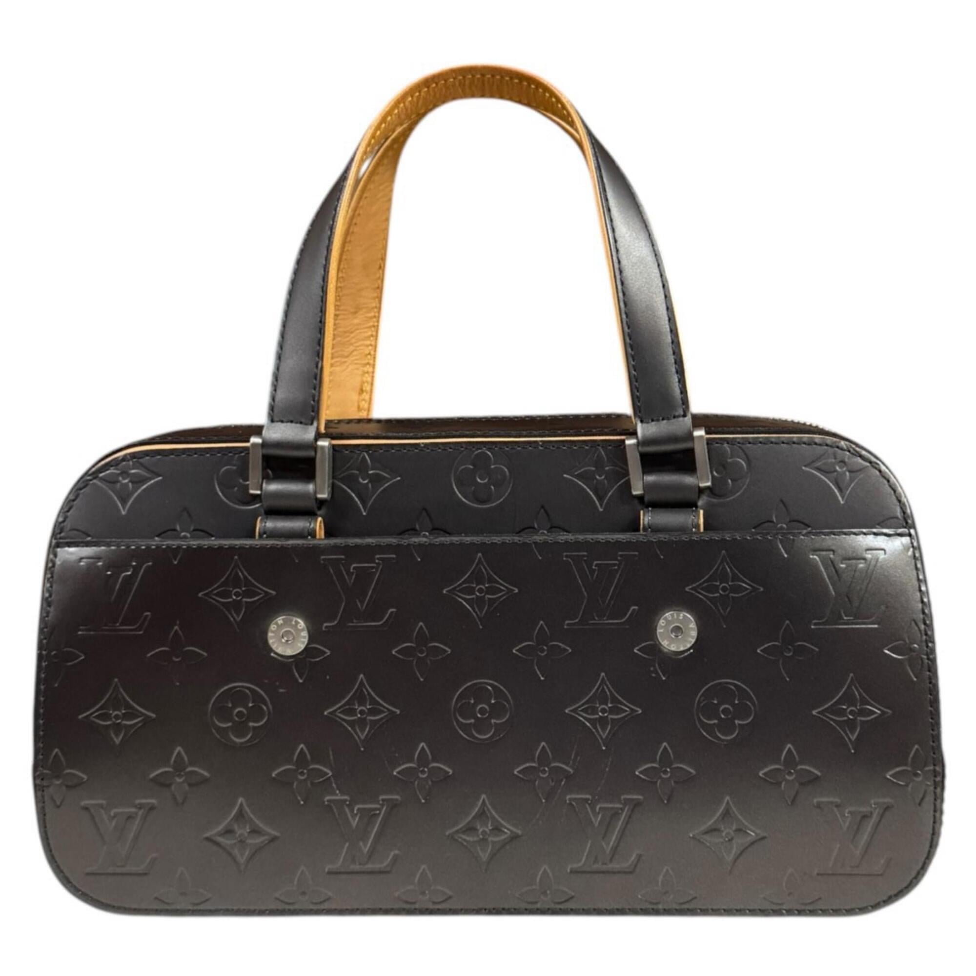 Louis Vuitton Gray Noir Monogram Mat Handbag (Pre-Owned)