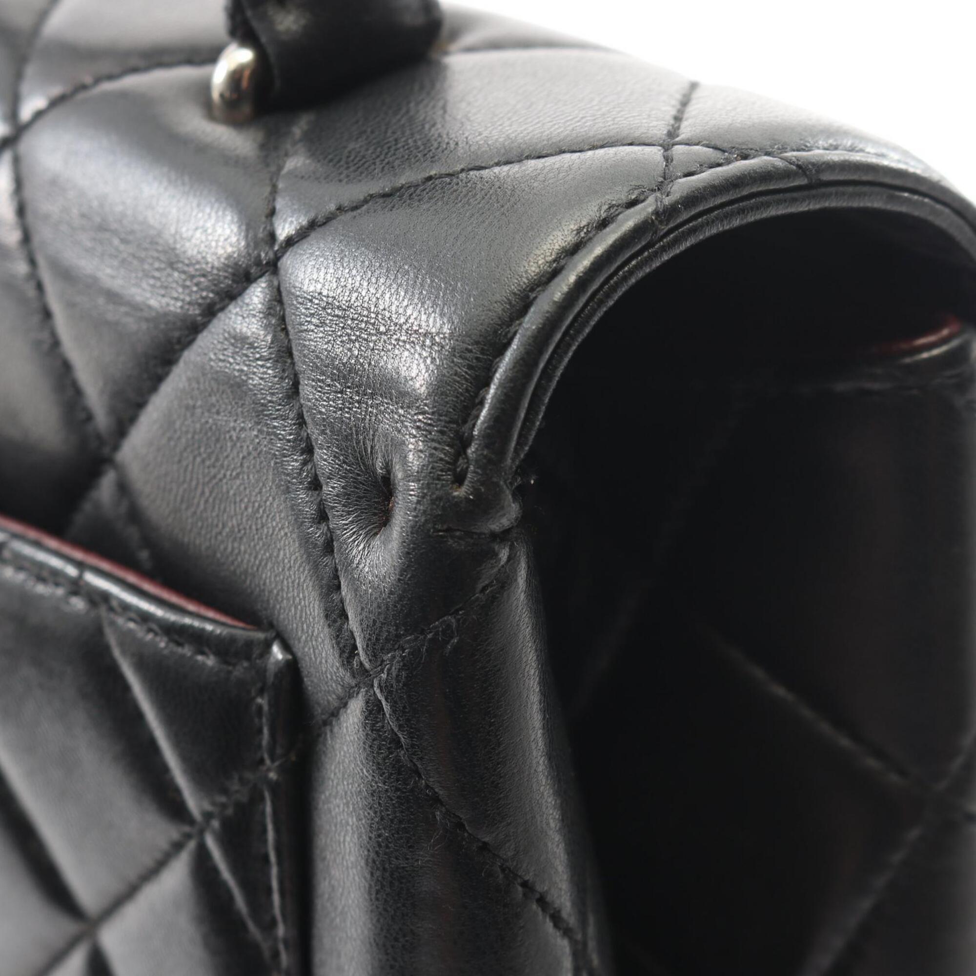 Chanel Black Leather Handbag (Pre-Owned)