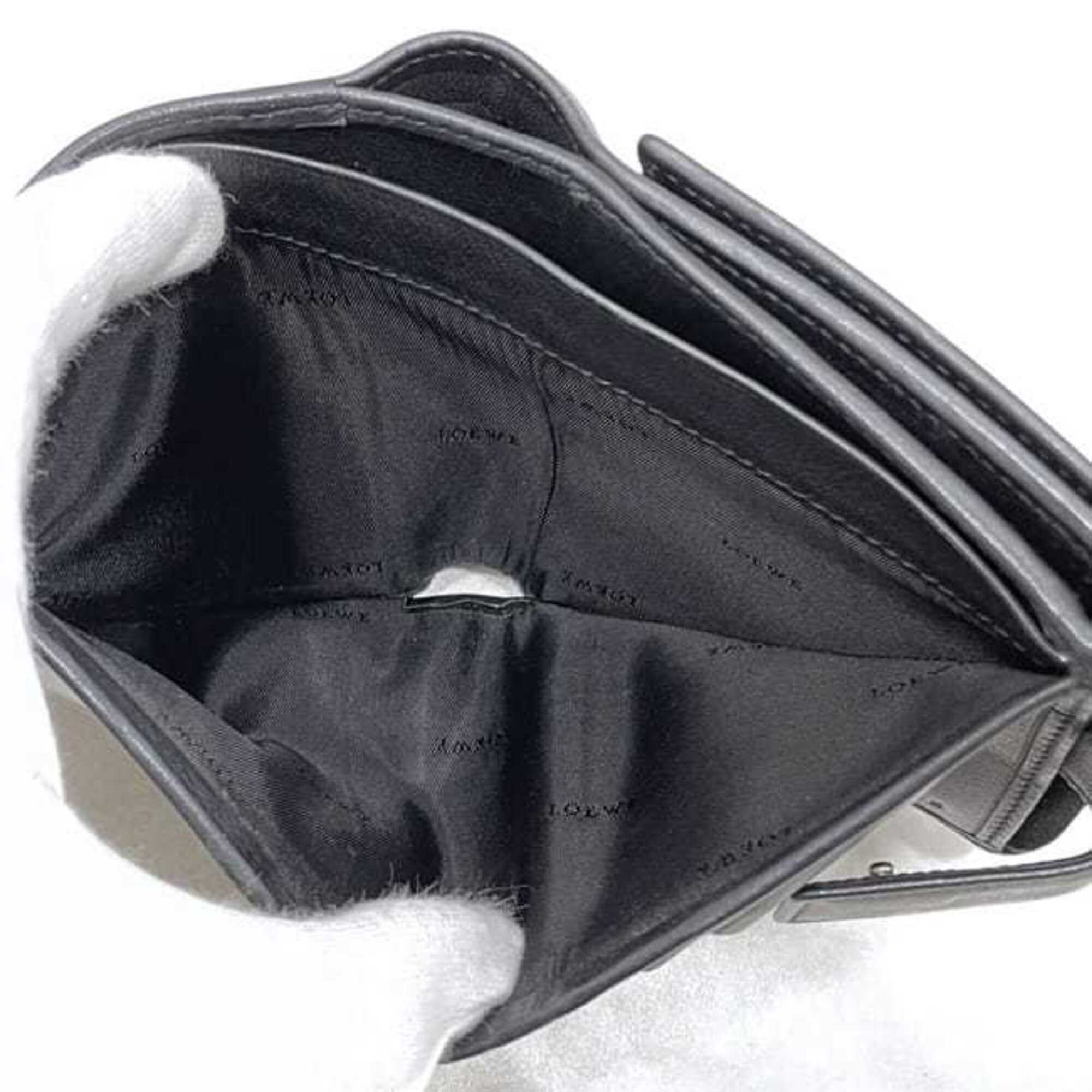 Loewe Black Suede Leather Wallet (Bi-Fold) (Pre-Owned)