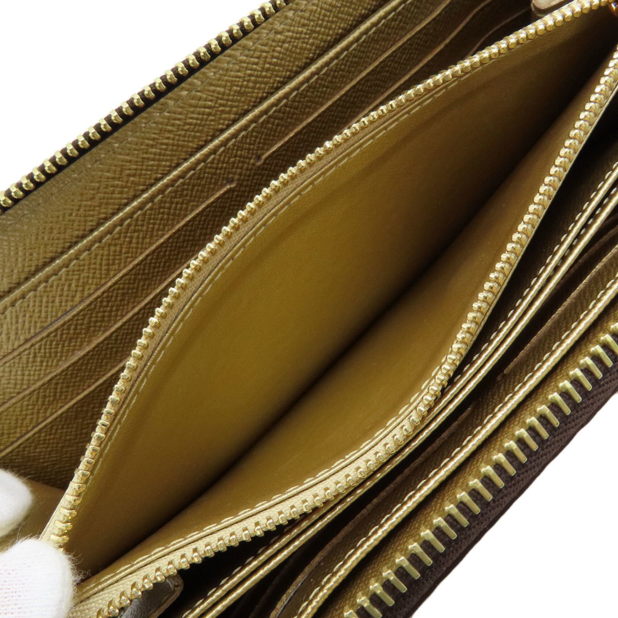 Louis Vuitton Gold Monogram Monogram Canvas Long Wallet (Bi-Fold) (Pre-Owned)
