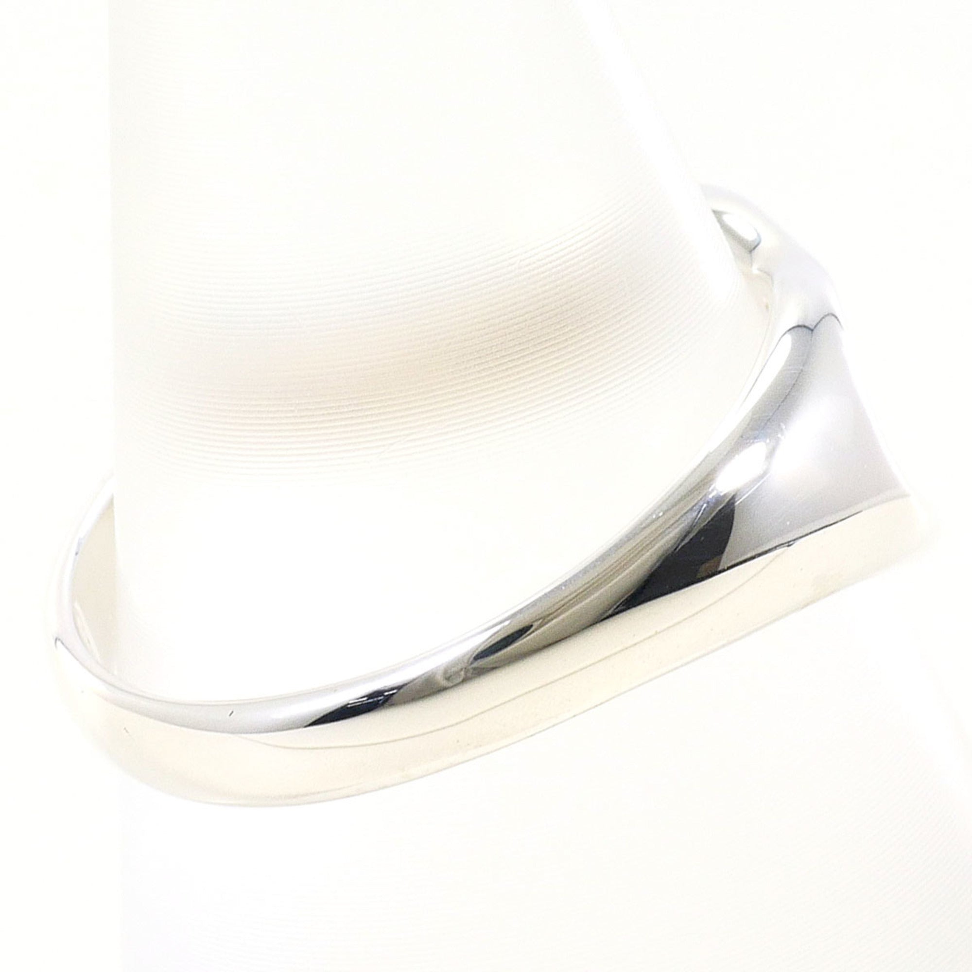 Tiffany Open Heart Silver Band Ring (Pre-Owned)