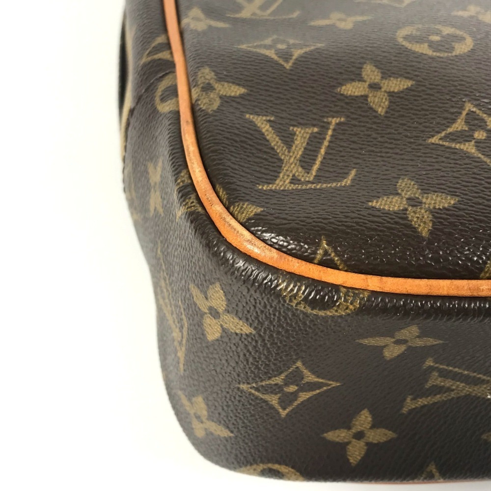 Louis Vuitton Brown Monogram Canvas Handbag Tote Bag (Pre-Owned)