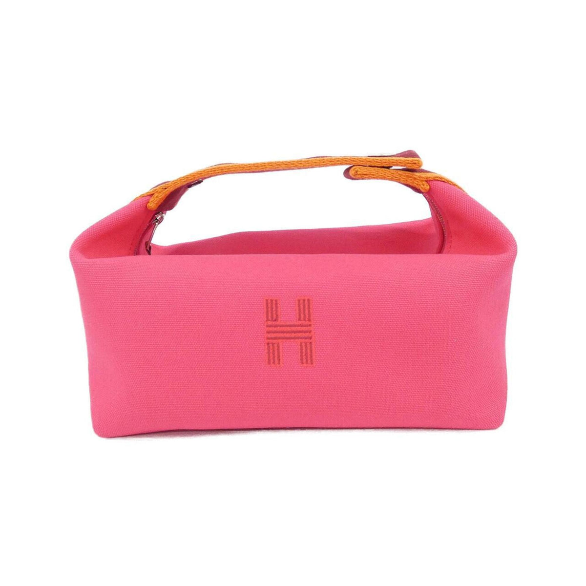 Hermes Pink Canvas Handbag Pouch (Pre-Owned)